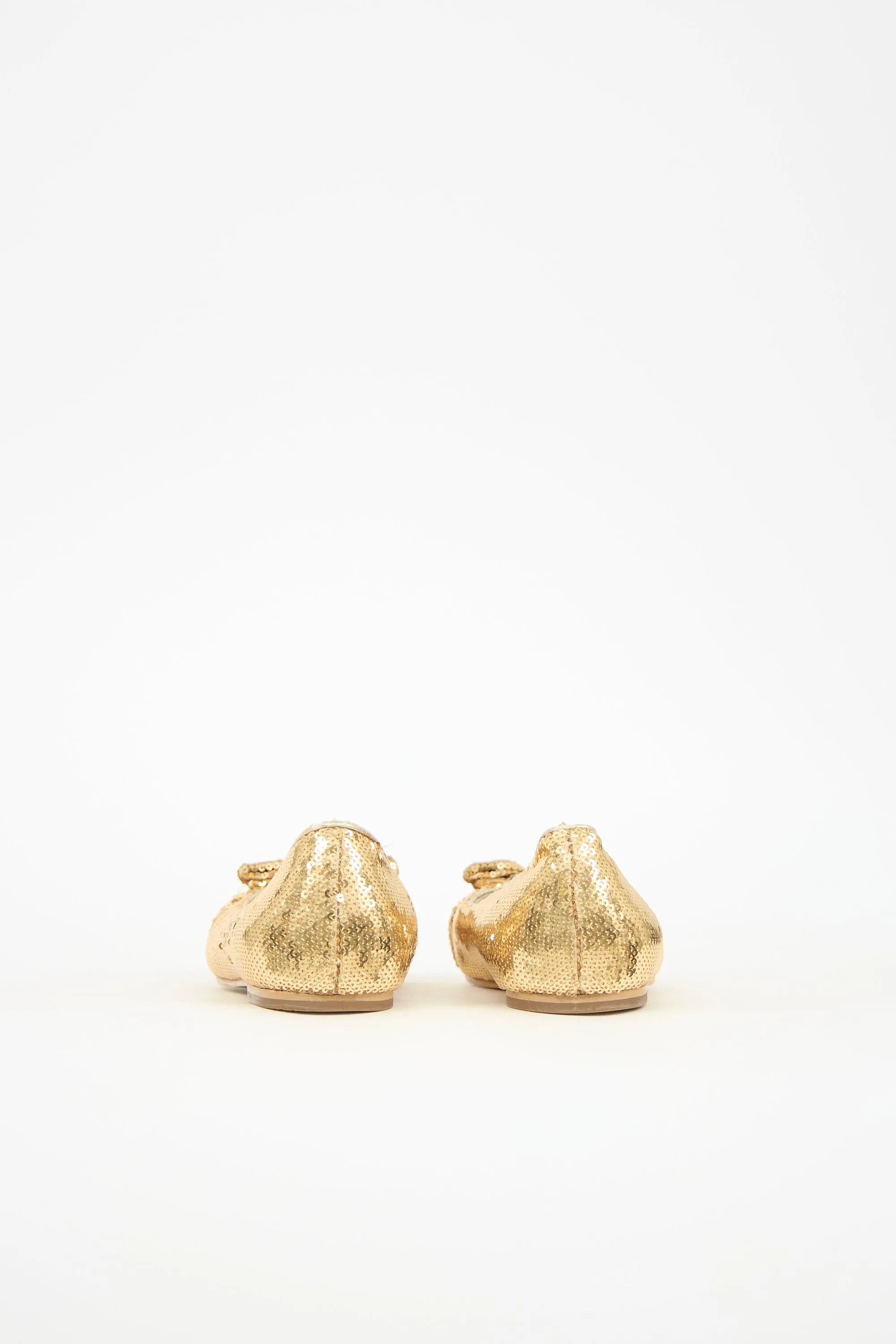 Sequin Vara Bow Flat sold by VSP Consignment product image thumbnail 4