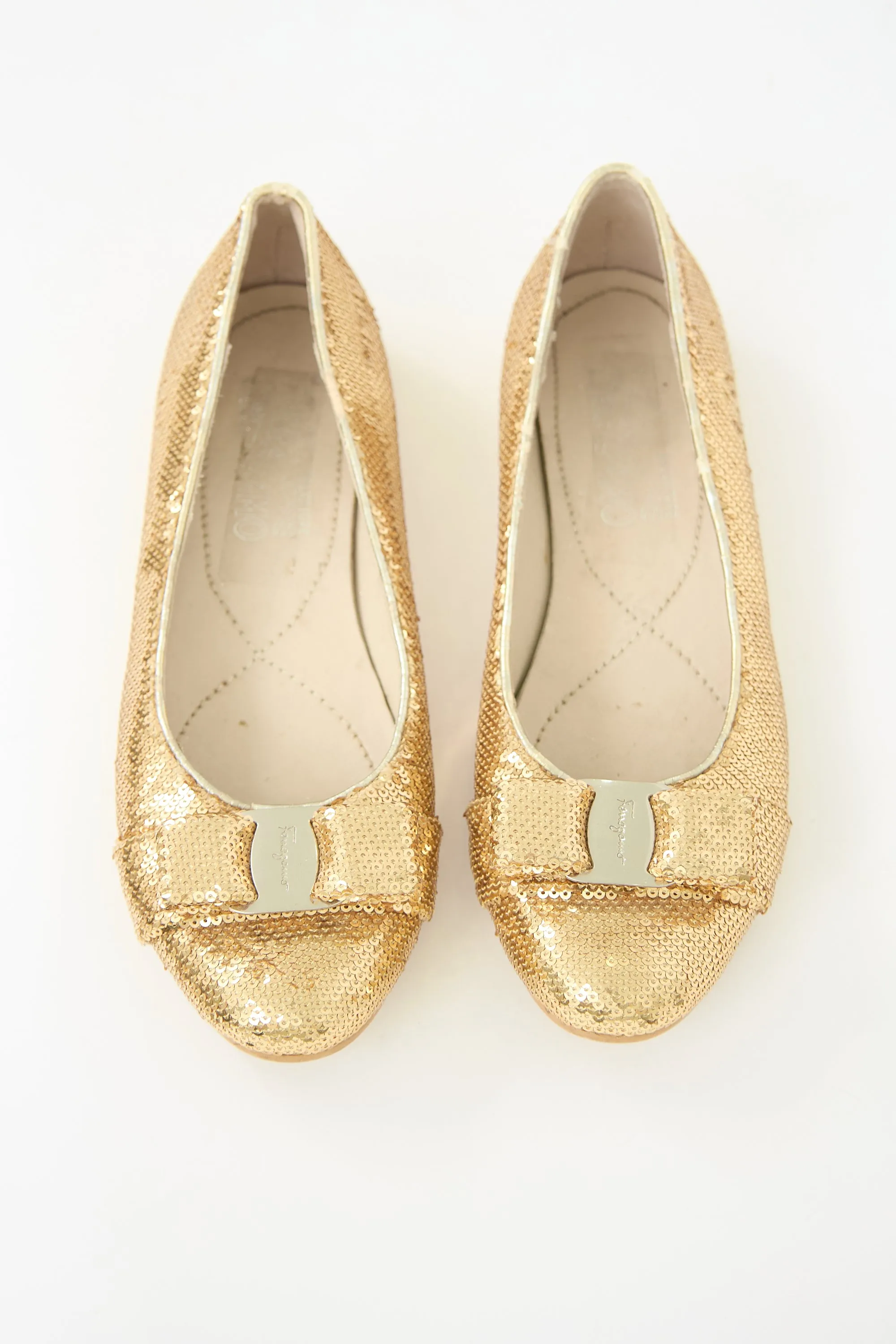 Sequin Vara Bow Flat sold by VSP Consignment product image thumbnail 2