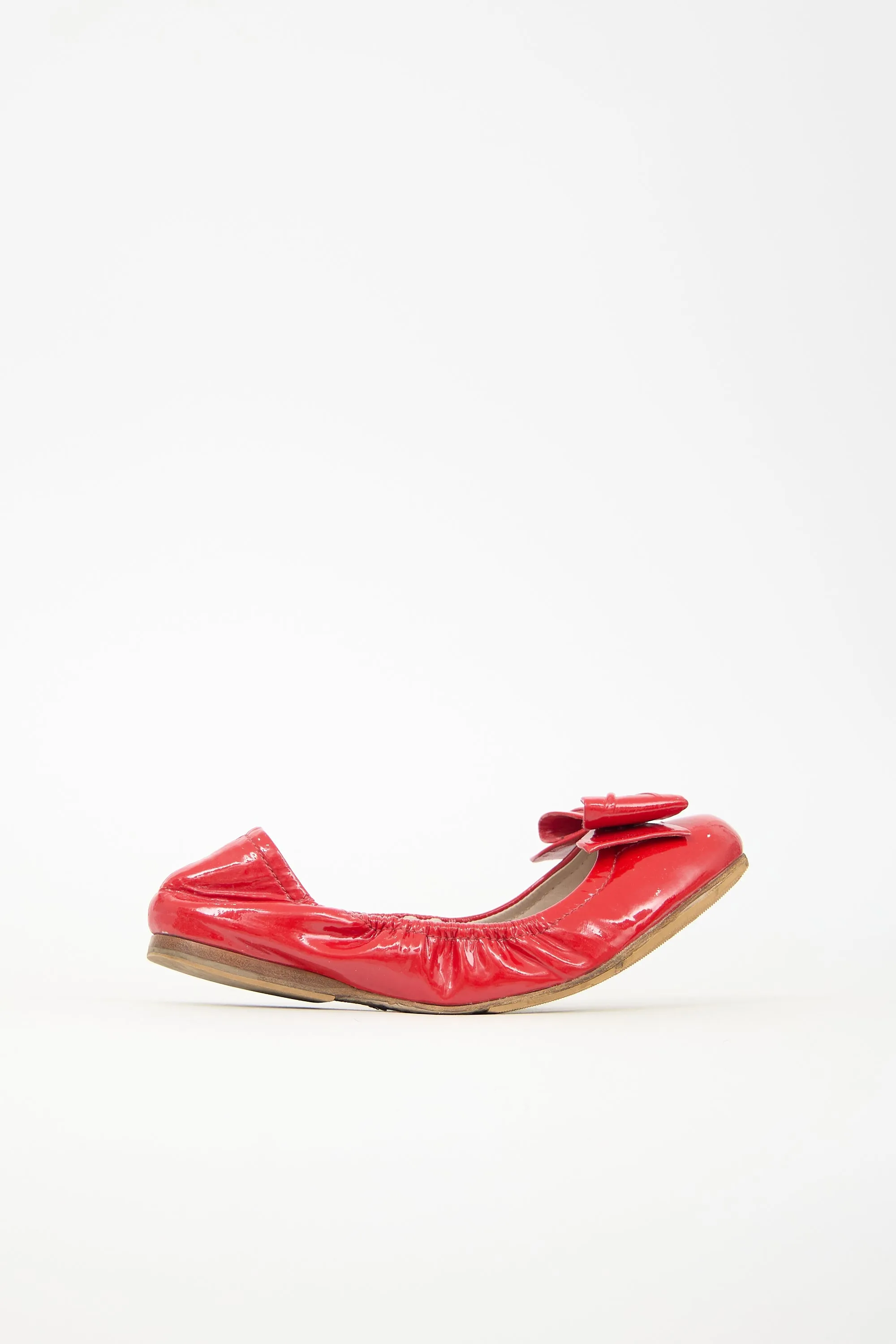 Patent Leather Scrunch Flat sold by VSP Consignment product image thumbnail 2