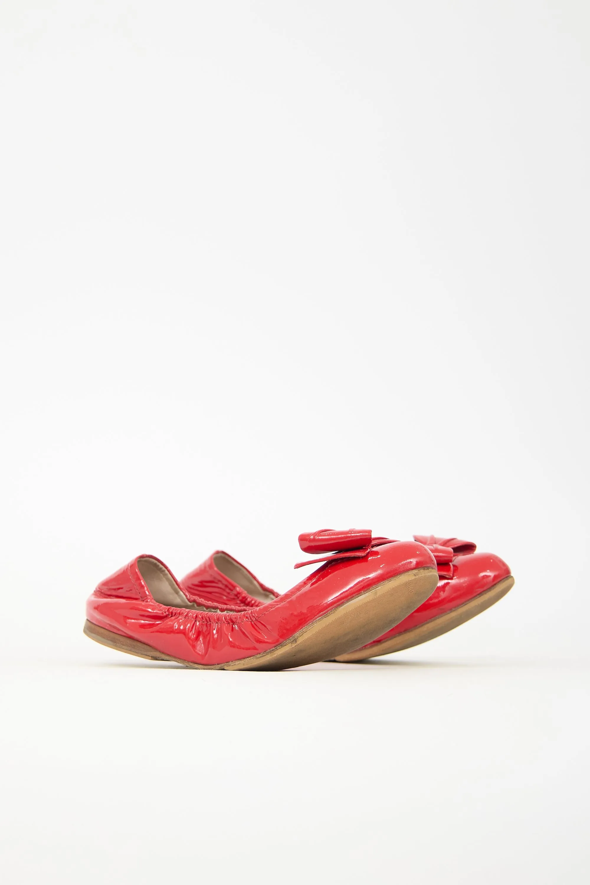 Patent Leather Scrunch Flat sold by VSP Consignment product image thumbnail 3