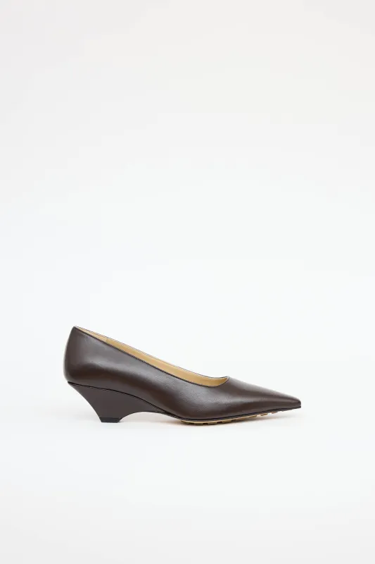 Leather Point Pump sold by VSP Consignment