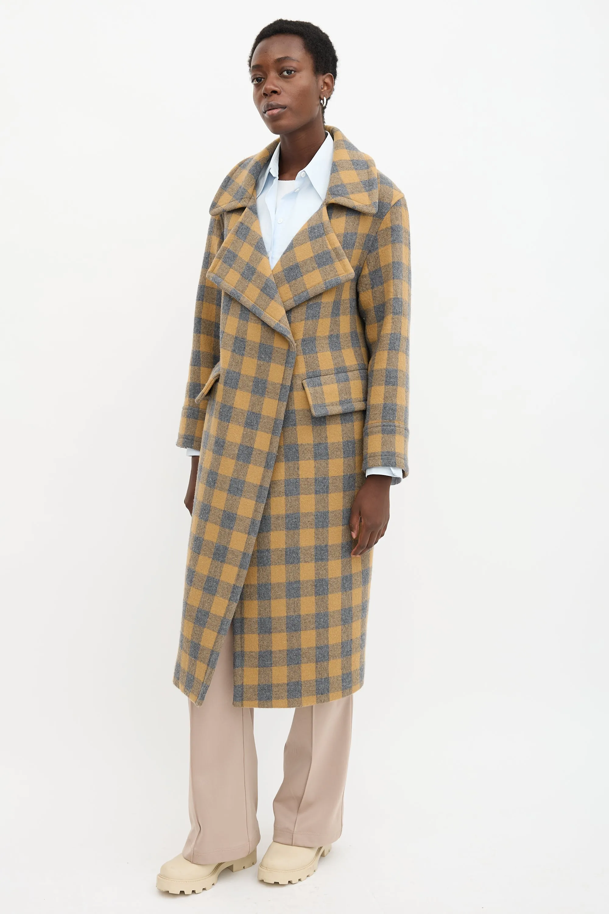 Check Blanket Coat sold by VSP Consignment product image thumbnail 3