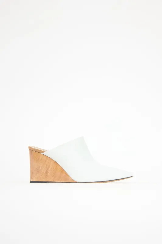 Leather Flora Mule made by The Row