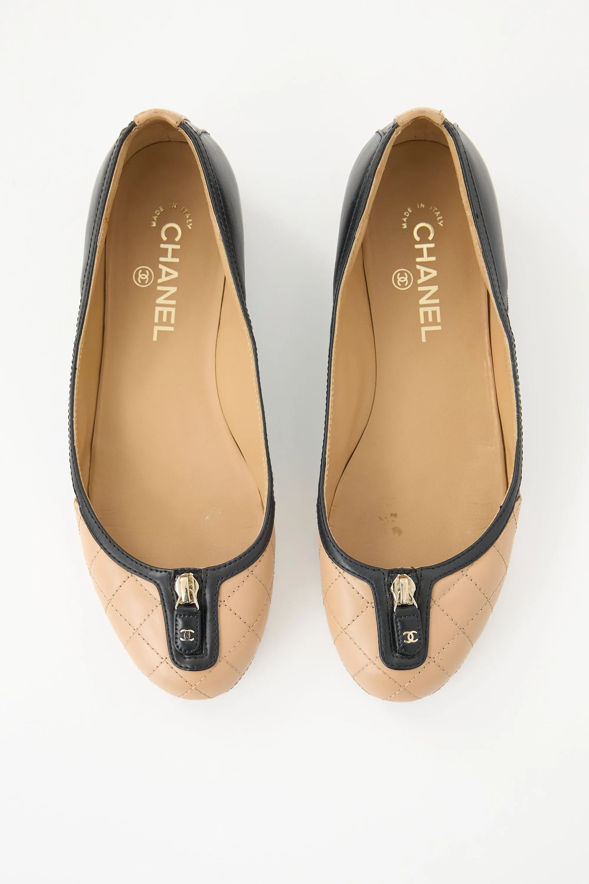 Leather Zip Toe Ballet Flat sold by VSP Consignment product image thumbnail 3