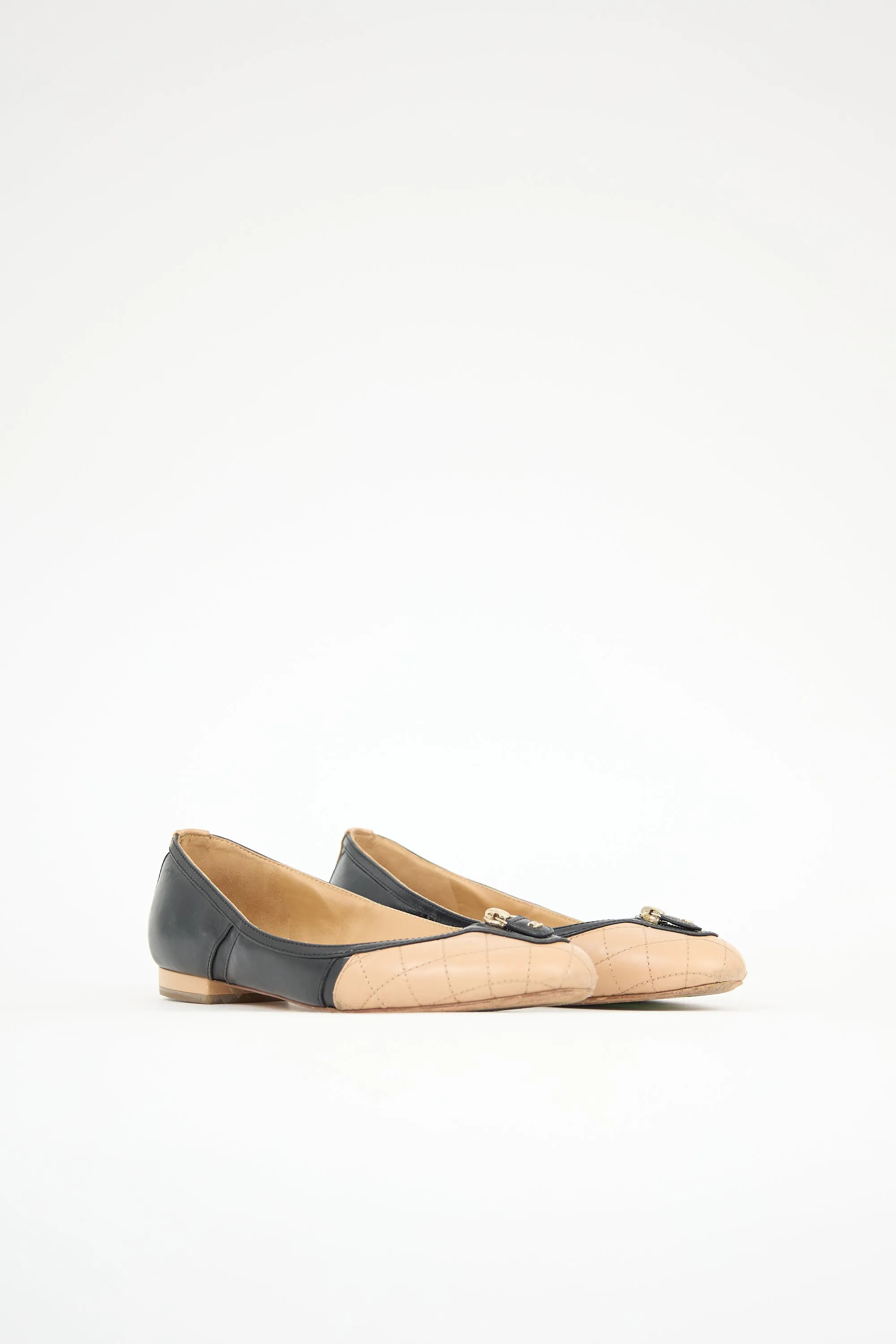 Leather Zip Toe Ballet Flat sold by VSP Consignment product image thumbnail 4