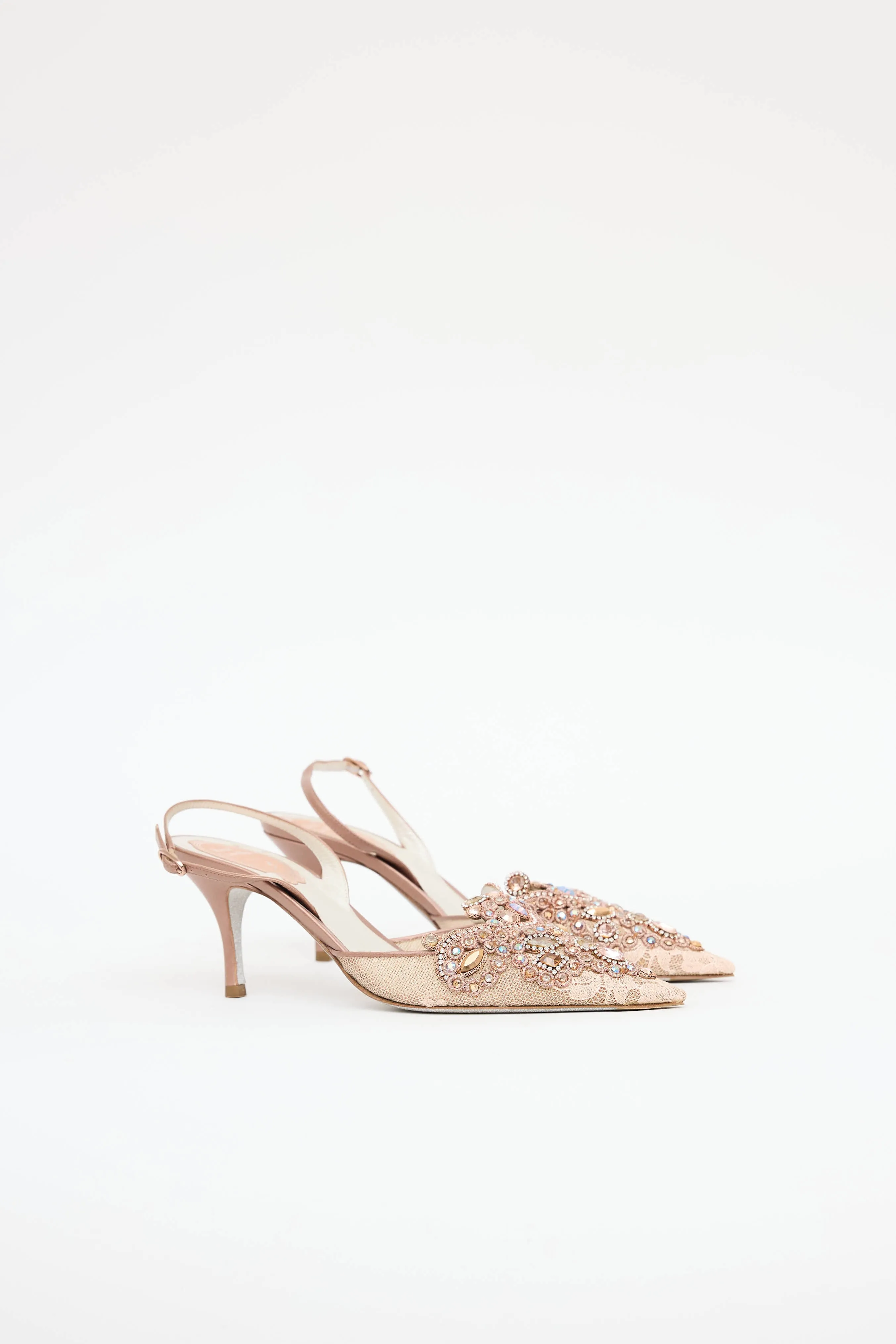 Lace Embellished Slingback sold by VSP Consignment product image thumbnail 2
