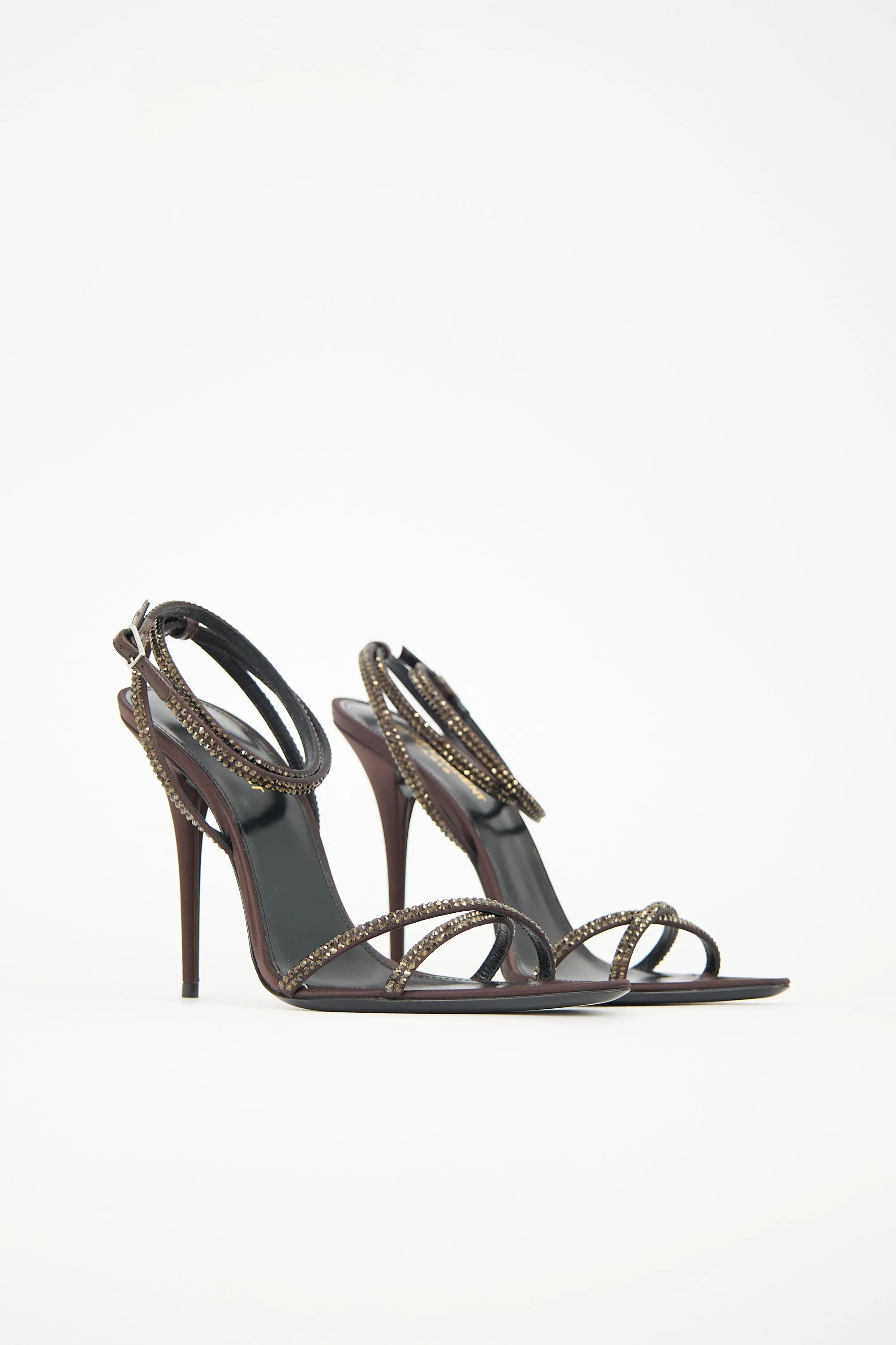 Satin Embellished Ava Sandal sold by VSP Consignment product image thumbnail 2