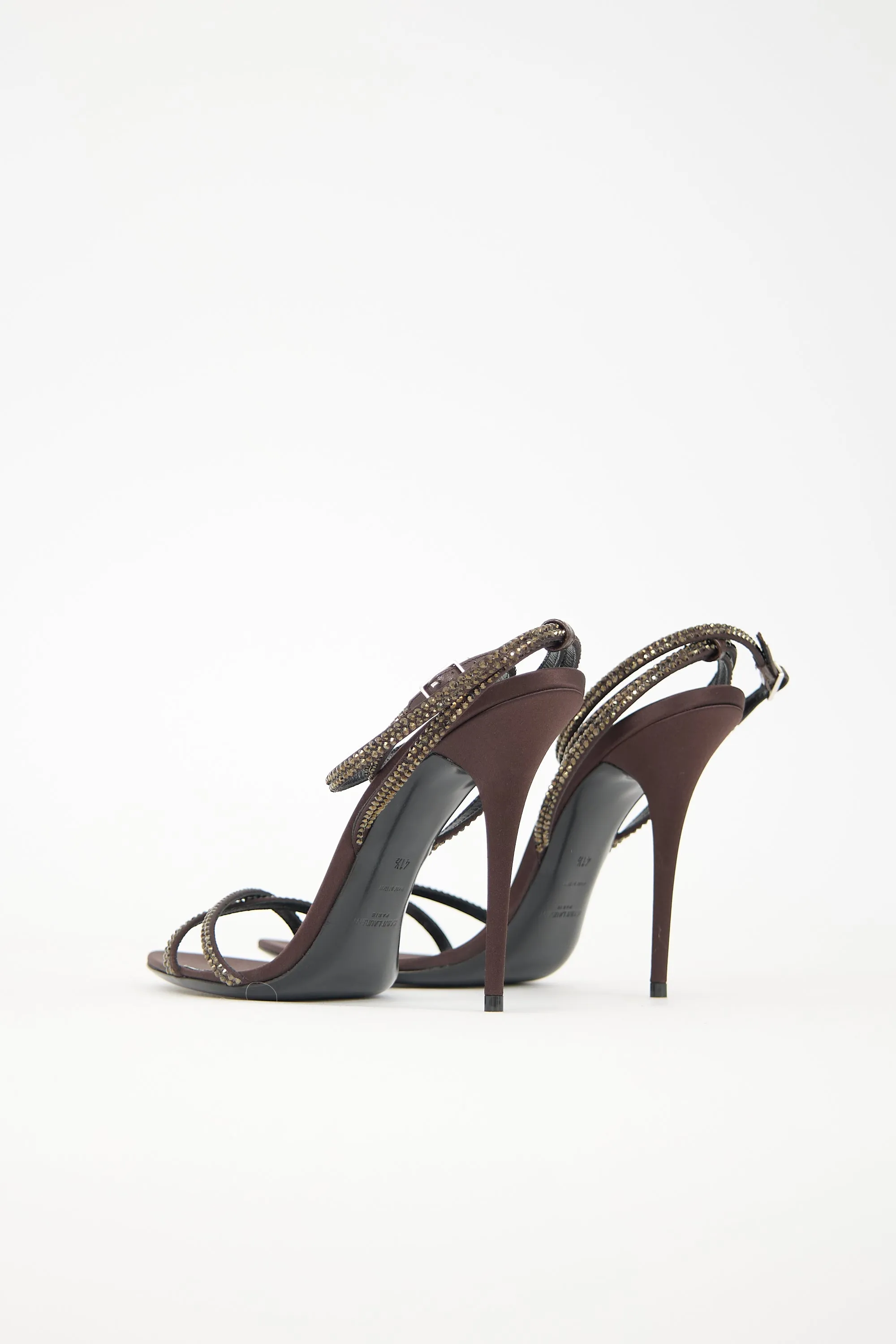 Satin Embellished Ava Sandal sold by VSP Consignment product image thumbnail 4