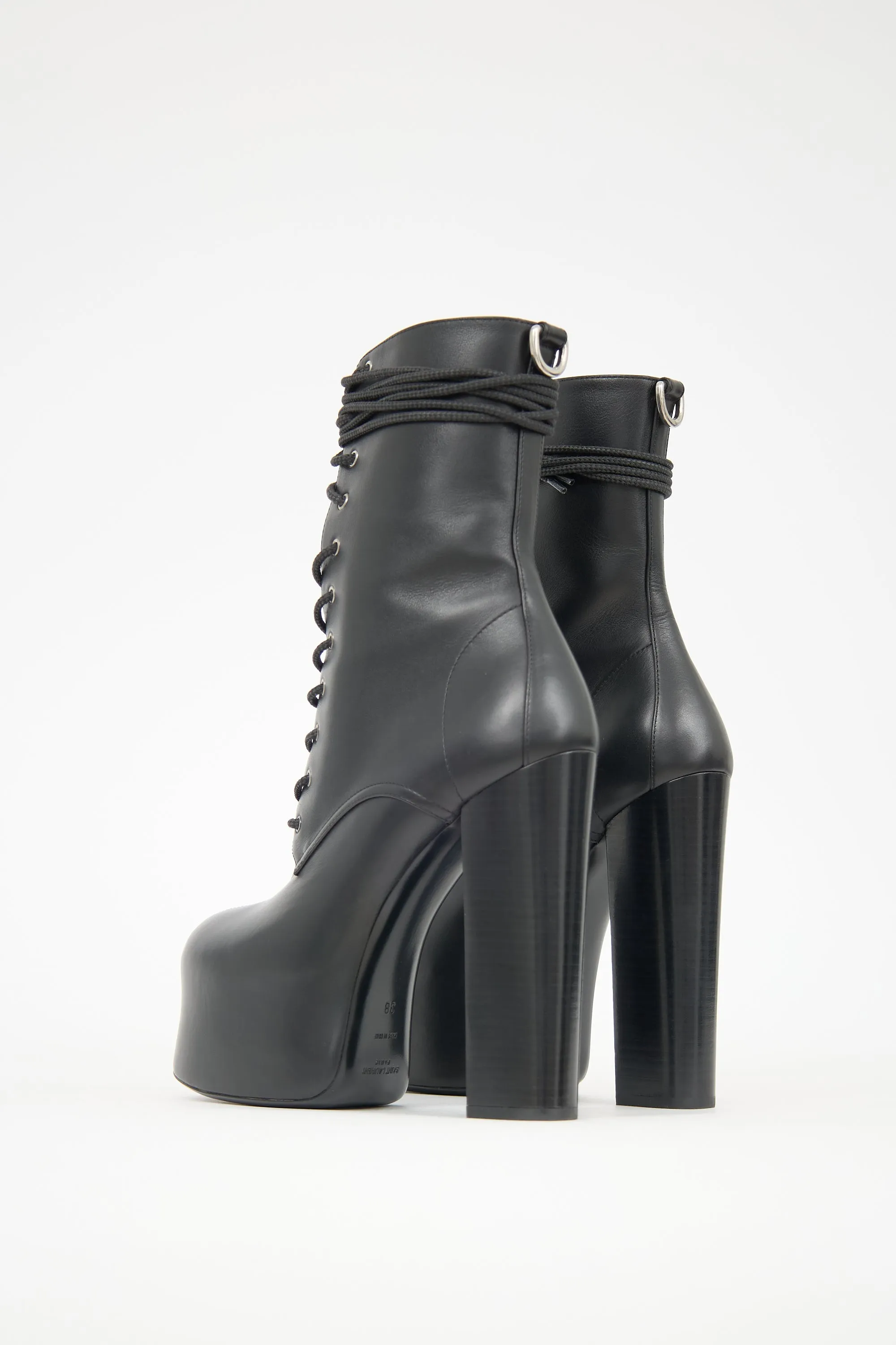 Leather Mina Platform Boot sold by VSP Consignment product image thumbnail 4