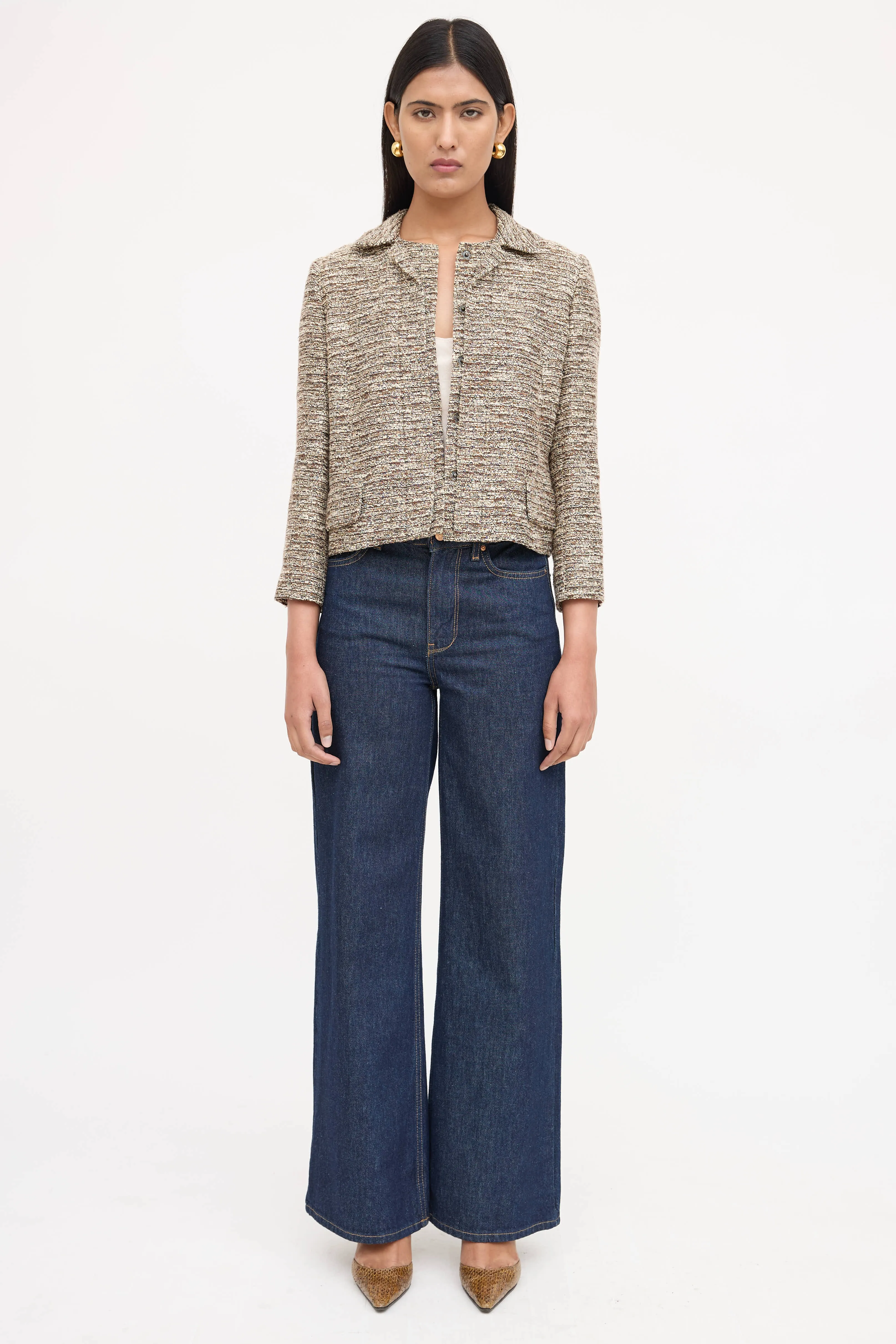 Tweed Long Sleeve Blazer sold by VSP Consignment product image thumbnail 2