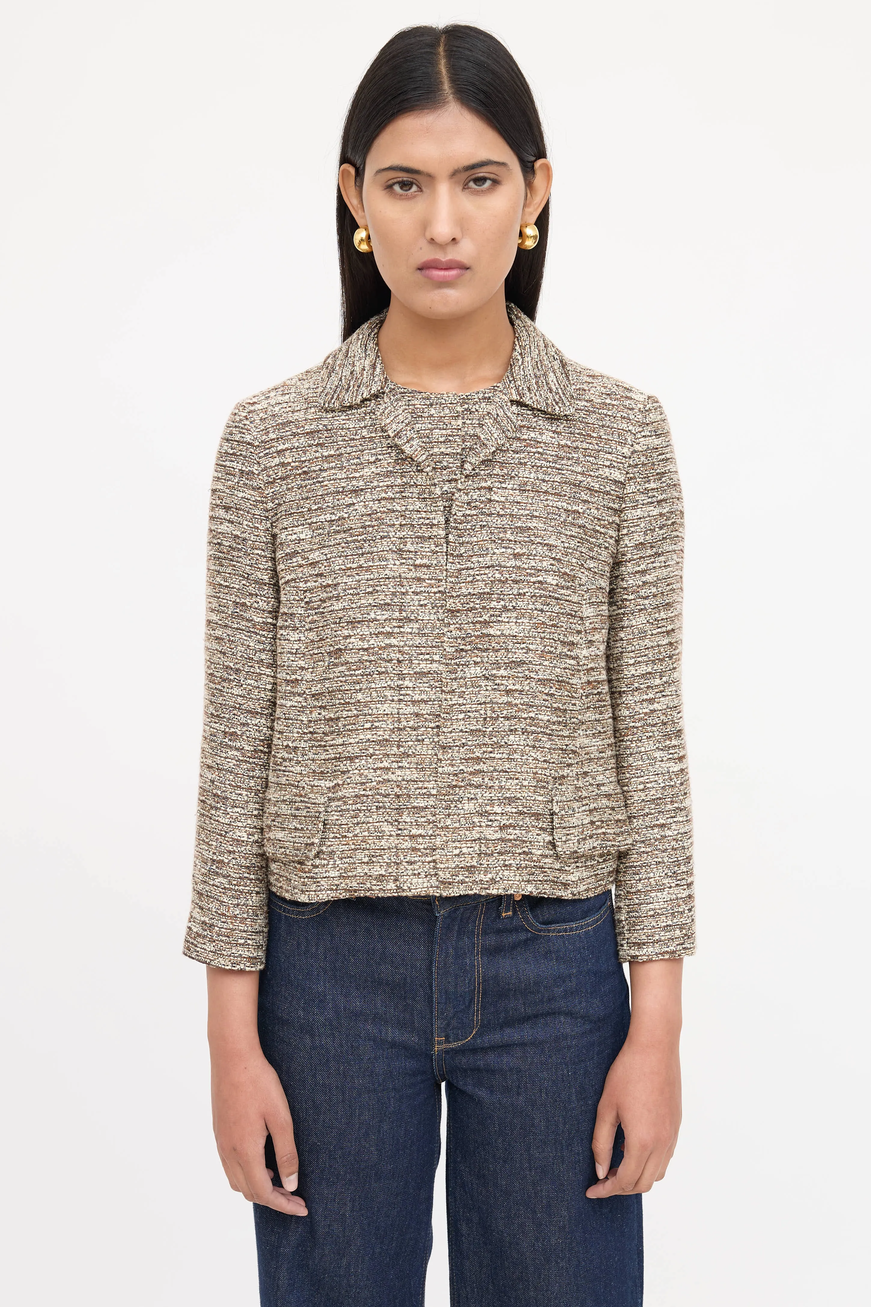 Tweed Long Sleeve Blazer sold by VSP Consignment