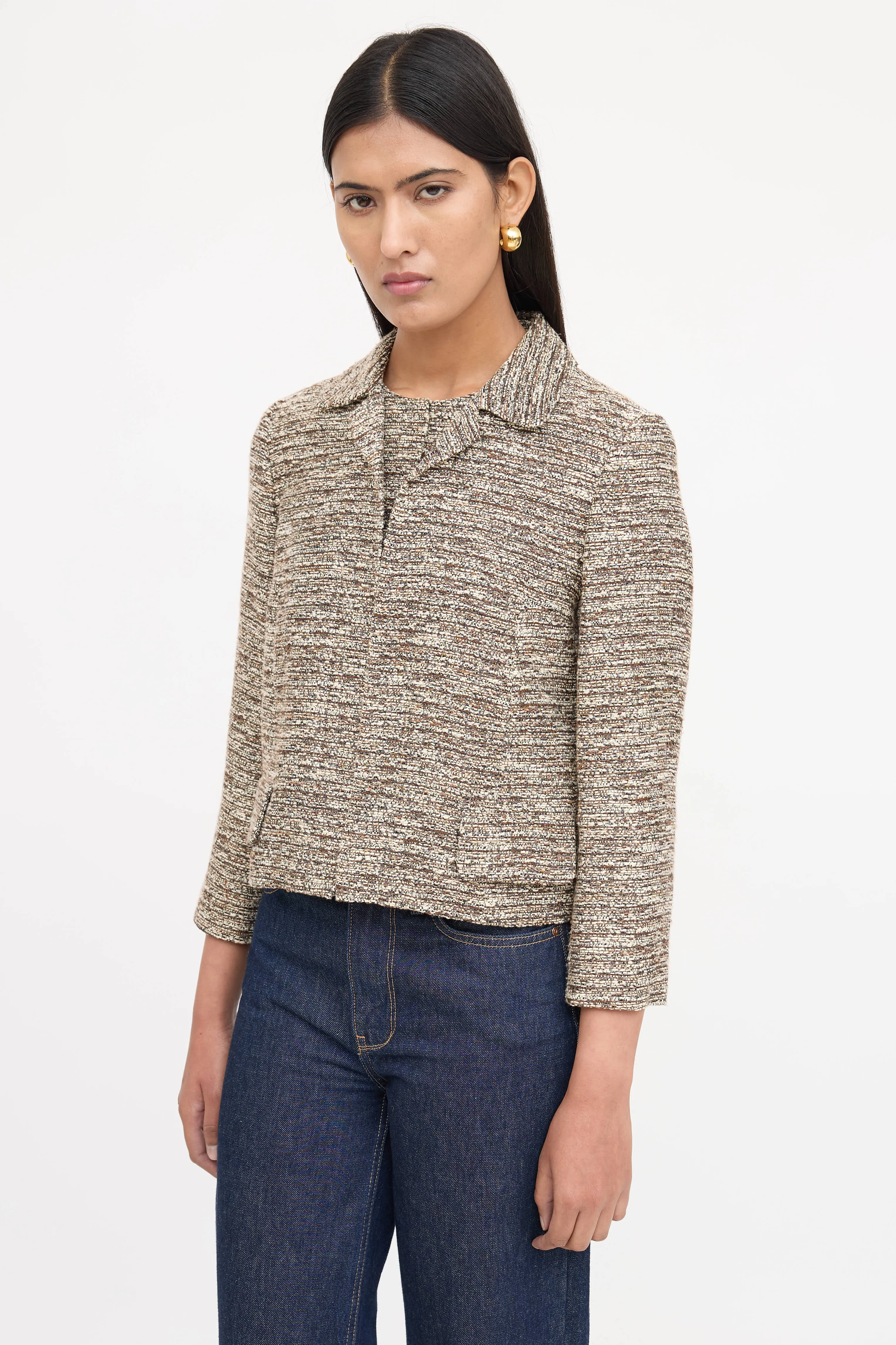 Tweed Long Sleeve Blazer sold by VSP Consignment product image thumbnail 3