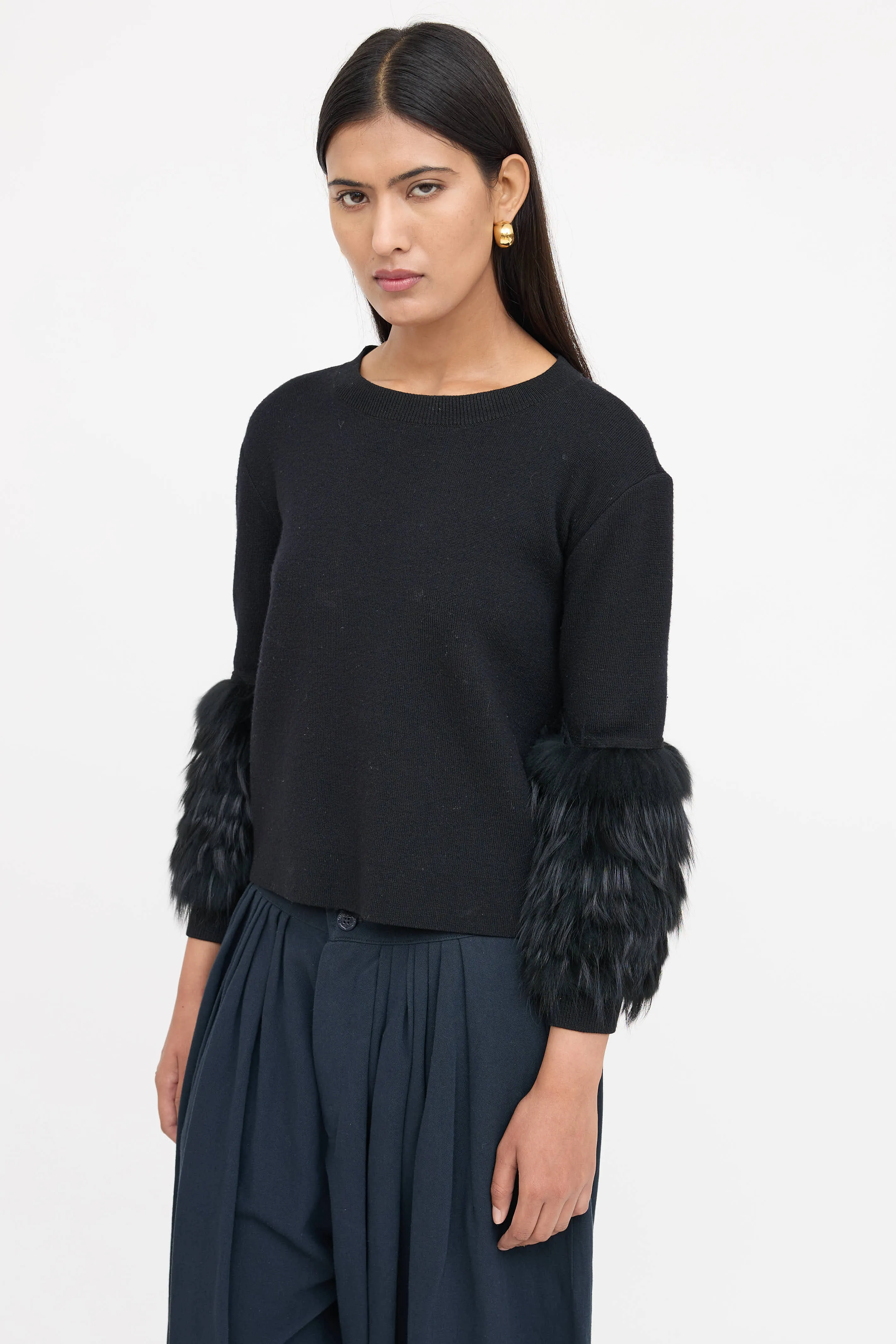 Fur Wool Sweater sold by VSP Consignment product image thumbnail 3