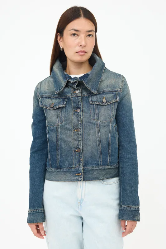 Oversized Collar Denim Jacket made by Maison Margiela