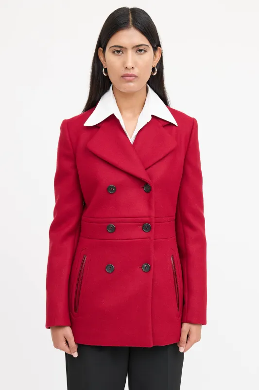 2008 Wool Double Breasted Coat sold by VSP Consignment