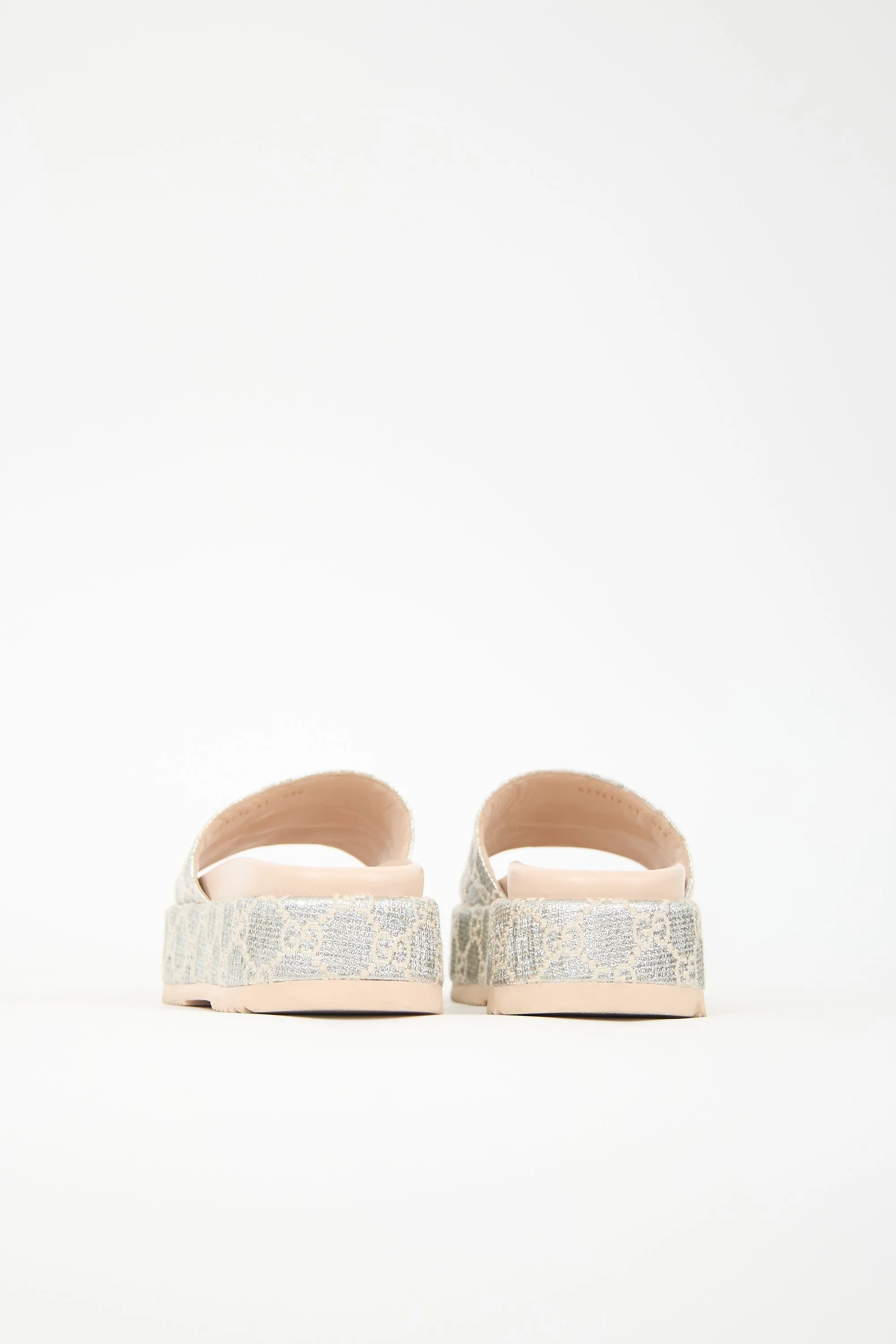 Lame GG Platform Slide sold by VSP Consignment product image thumbnail 4