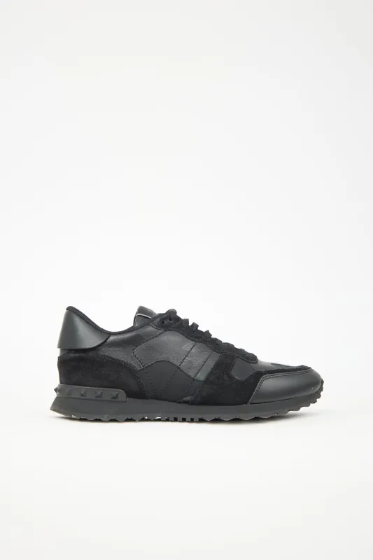 Leather Rockrunner Sneaker made by Valentino