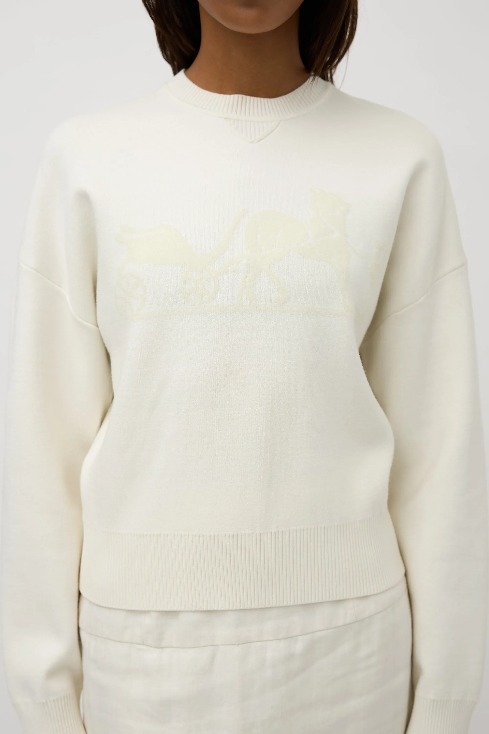 Flocked Logo Sweater sold by VSP Consignment product image thumbnail 2
