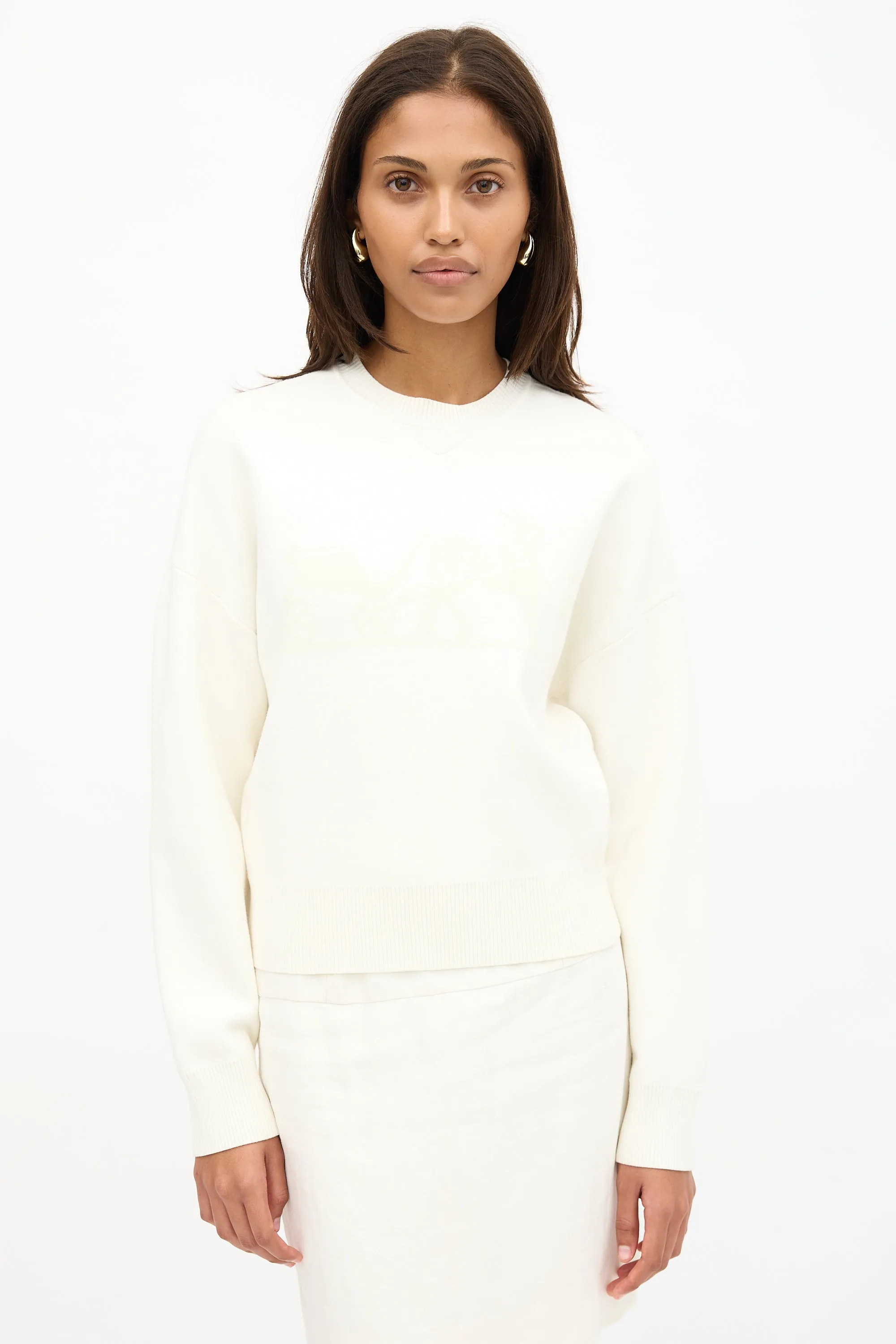 Flocked Logo Sweater sold by VSP Consignment