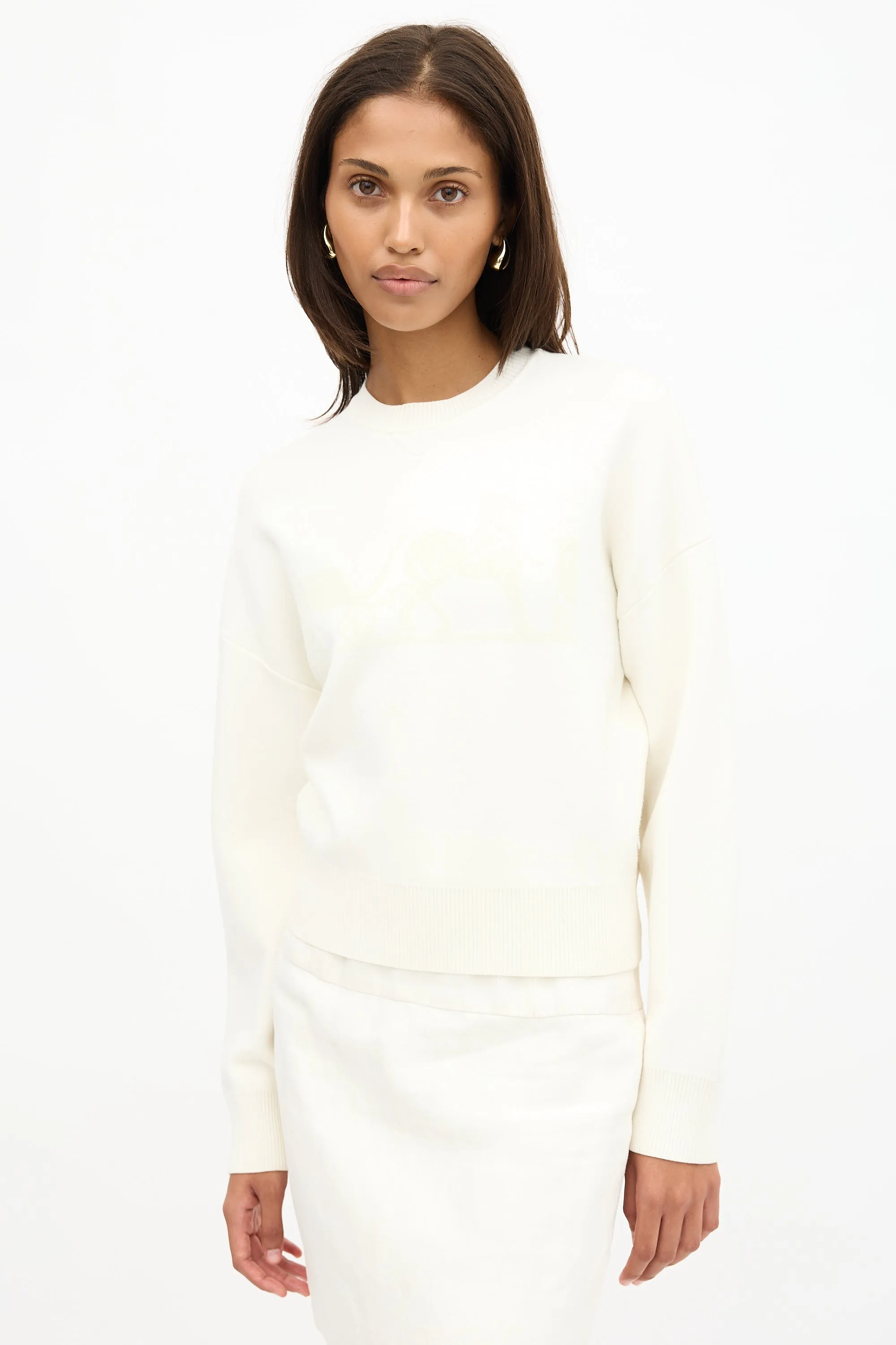 Flocked Logo Sweater sold by VSP Consignment product image thumbnail 4