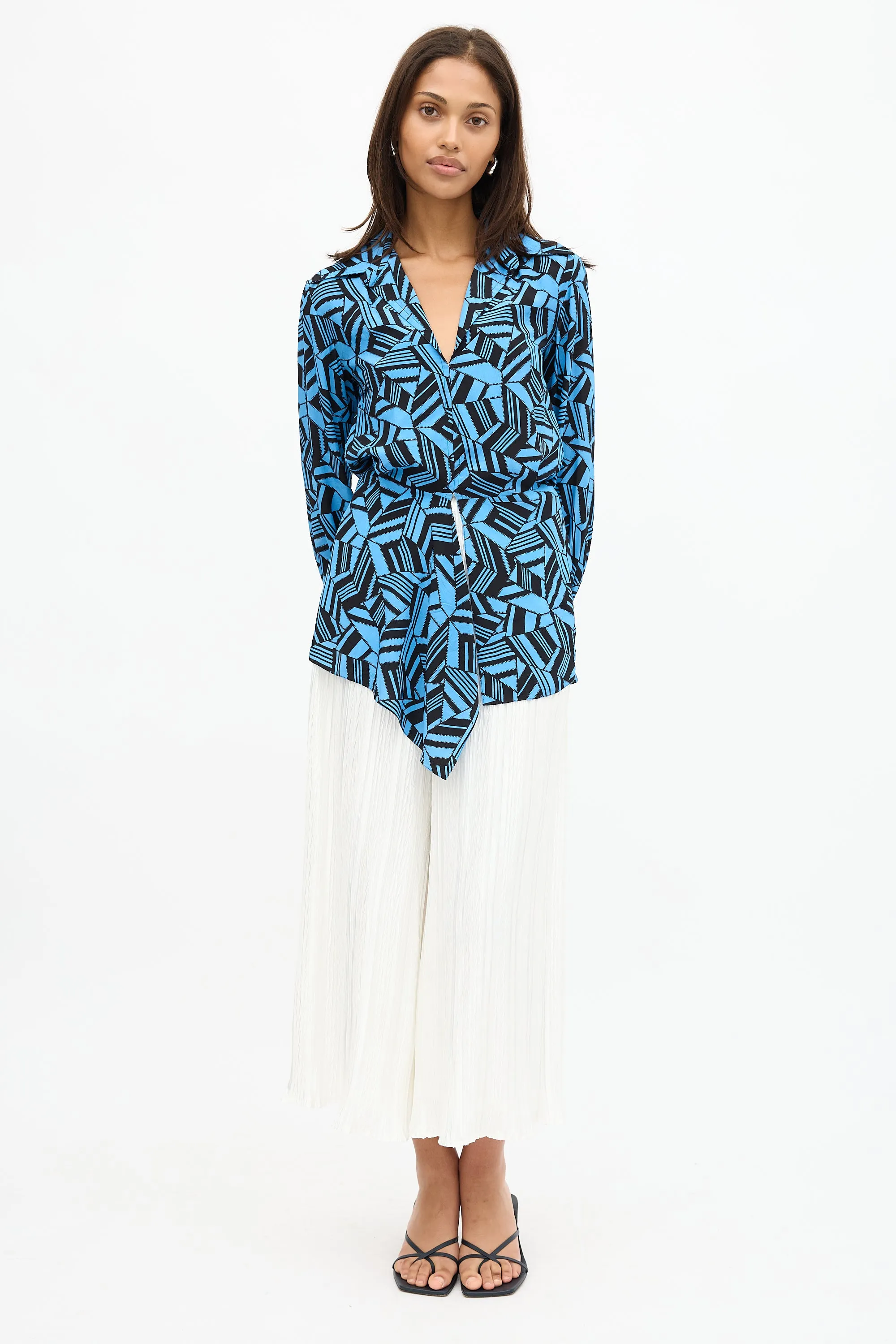 Silk Printed Blouse sold by VSP Consignment product image thumbnail 5