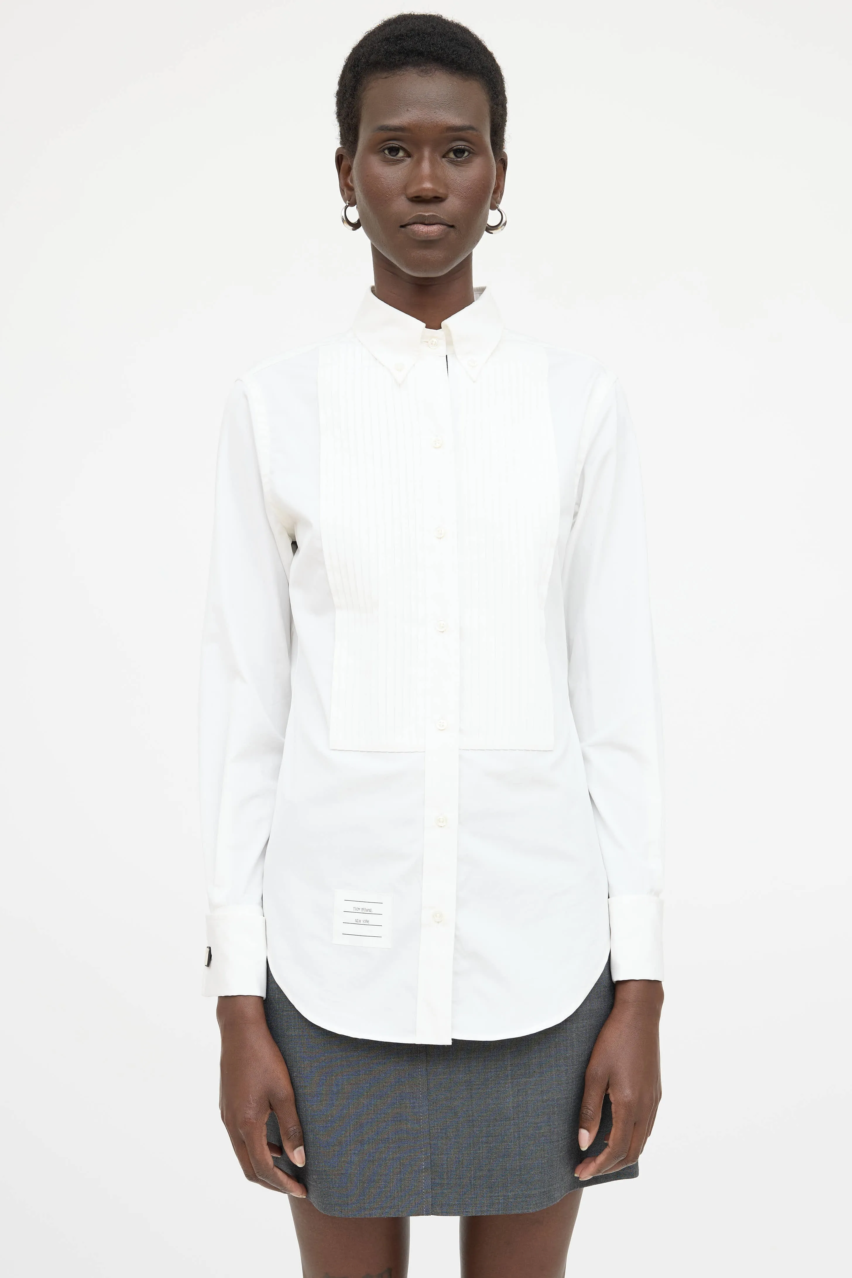 Pleated Tuxedo Shirt sold by VSP Consignment