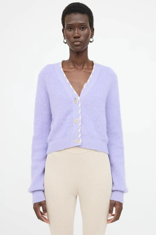 Mohair Le Lazo Knit Cardigan sold by VSP Consignment