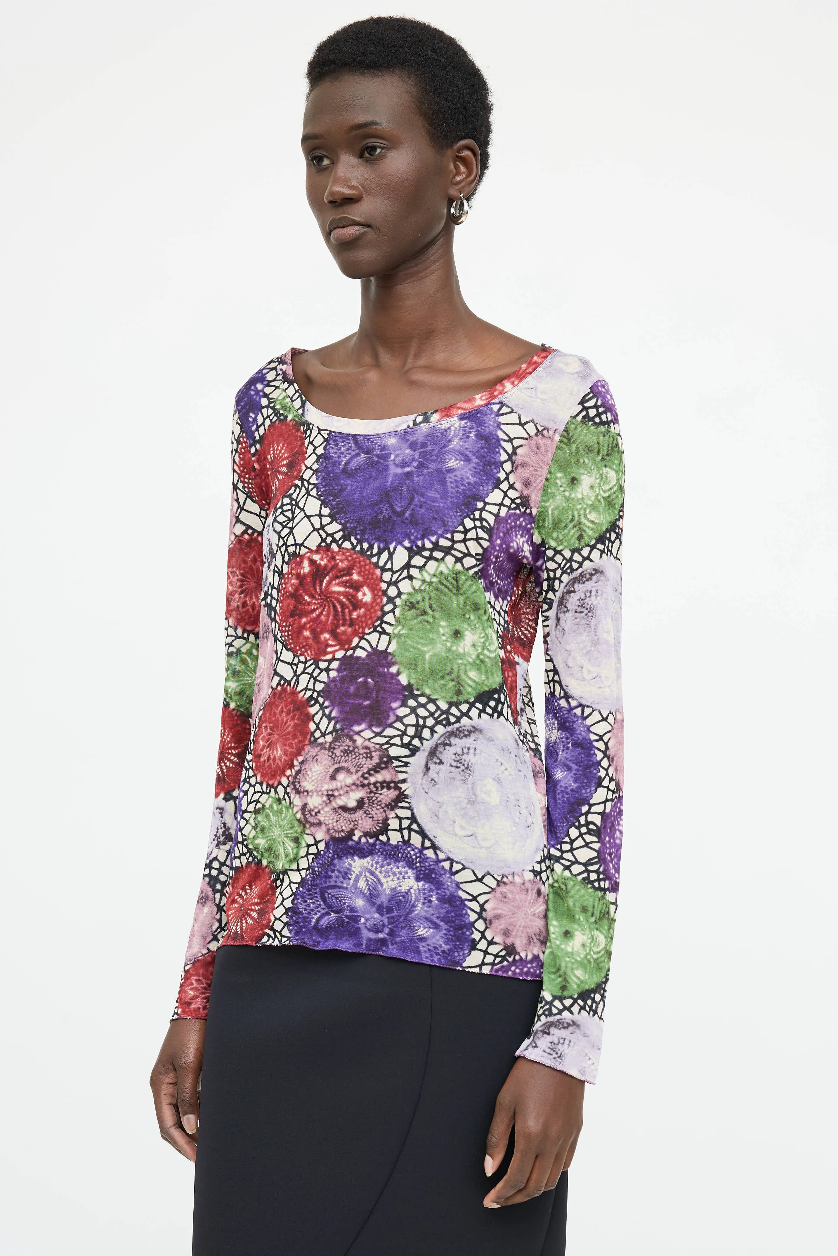 Floral Mesh Top sold by VSP Consignment product image thumbnail 3