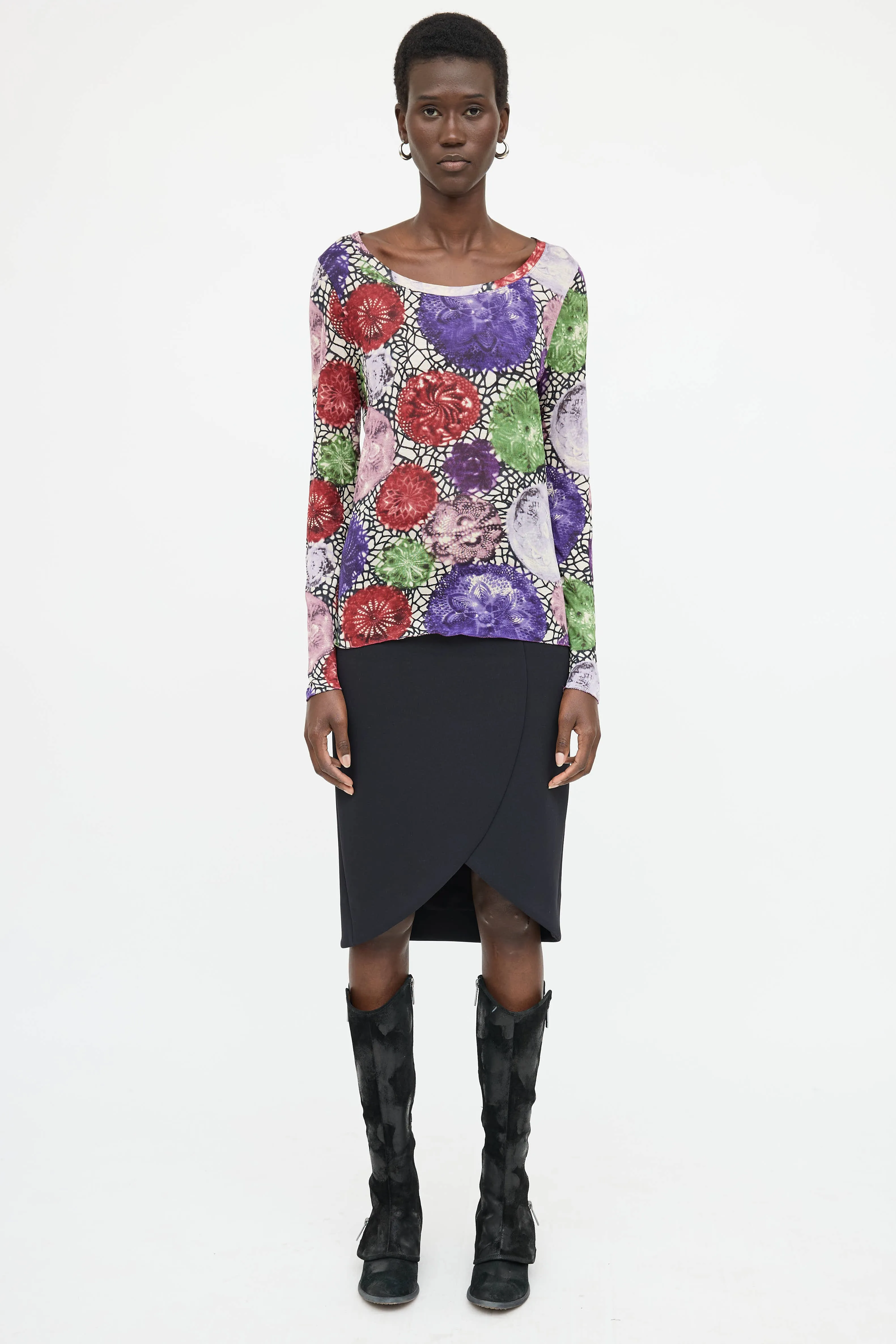 Floral Mesh Top sold by VSP Consignment product image thumbnail 2