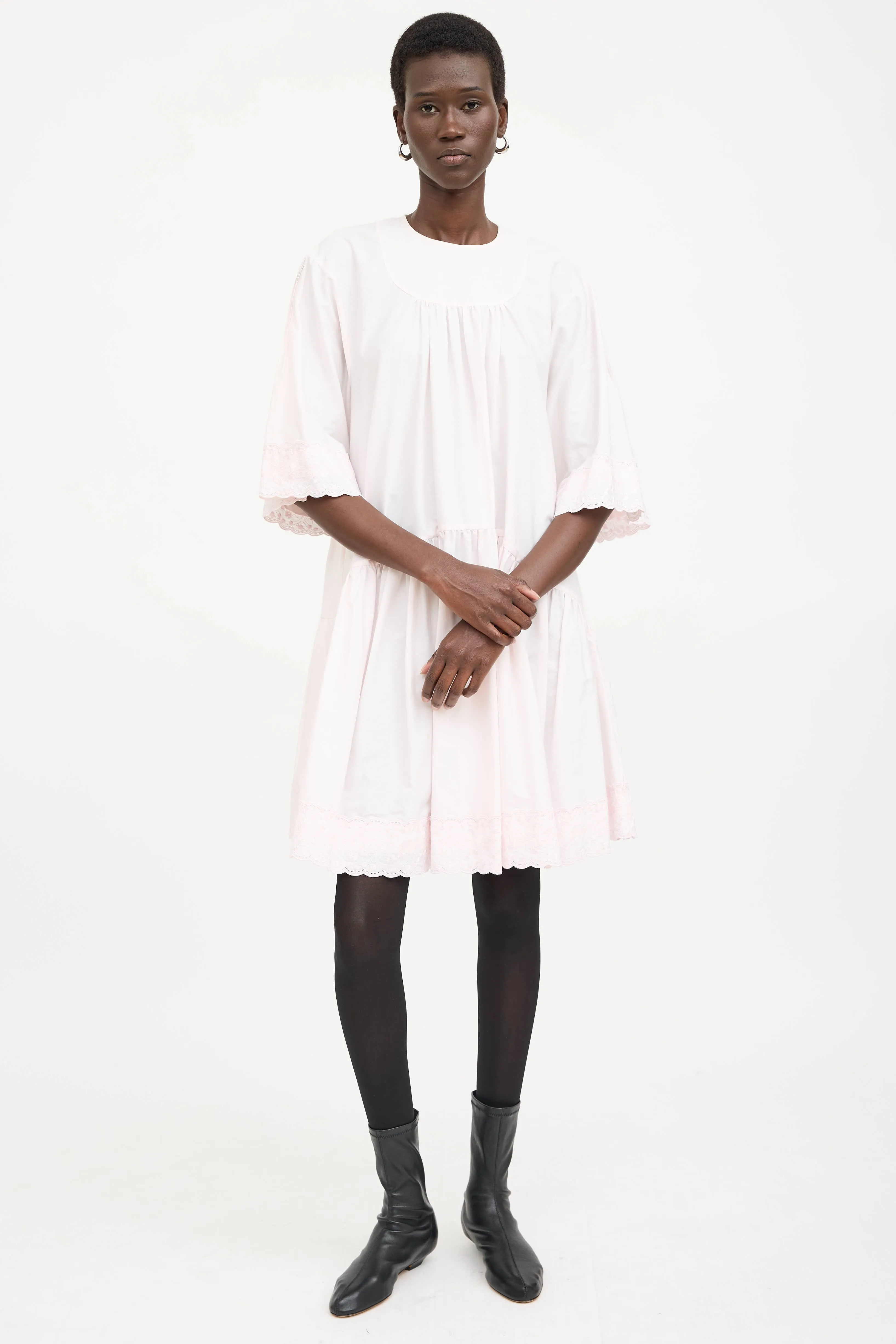 Pleated Lace Dress sold by VSP Consignment product image thumbnail 5