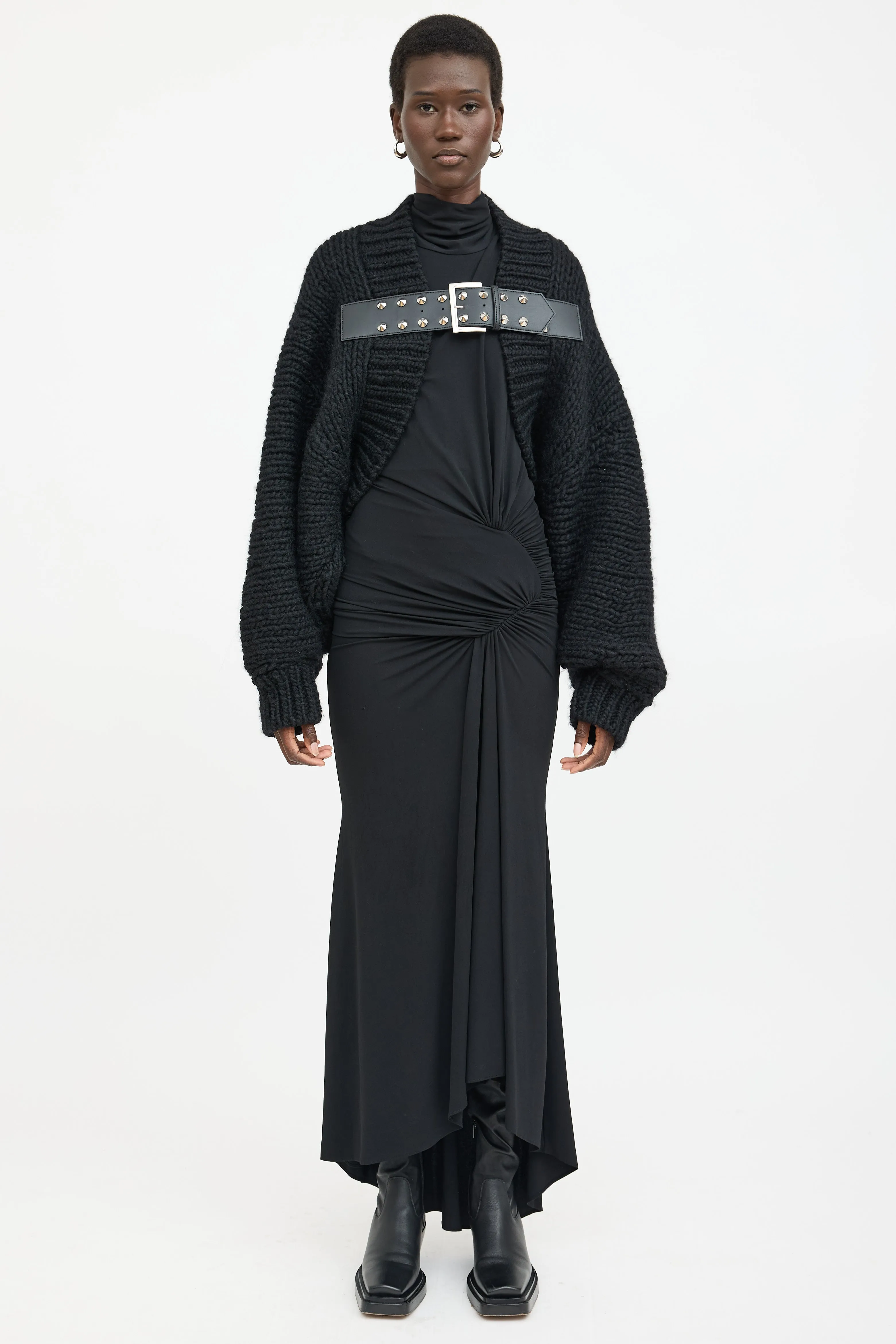 Wool Studded Knit Cardigan sold by VSP Consignment product image thumbnail 2