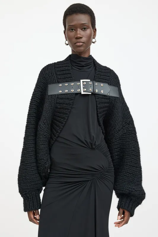 Wool Studded Knit Cardigan made by Junya Watanabe