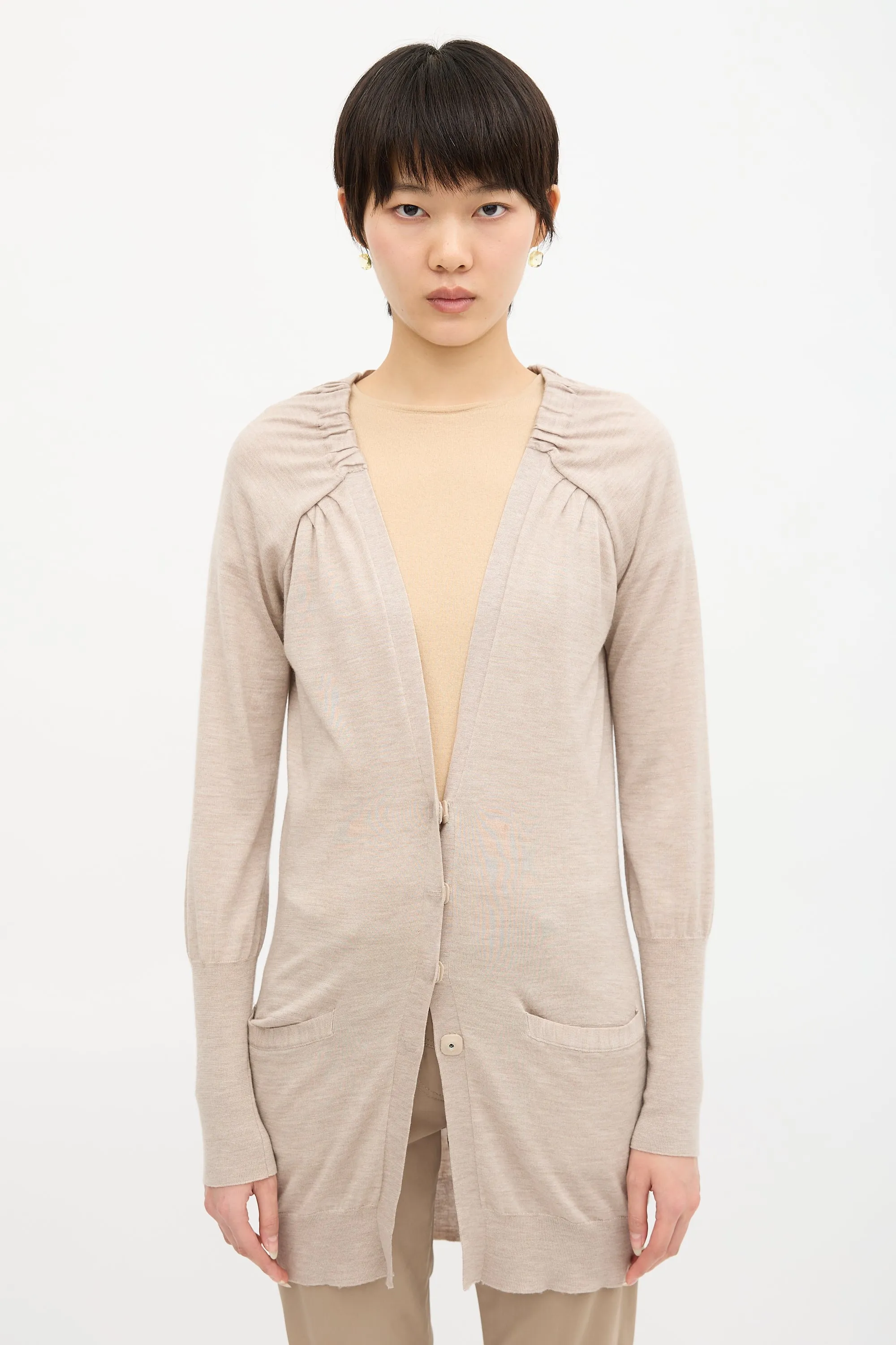 X Bergdorf Cashmere & Silk Cardigan sold by VSP Consignment