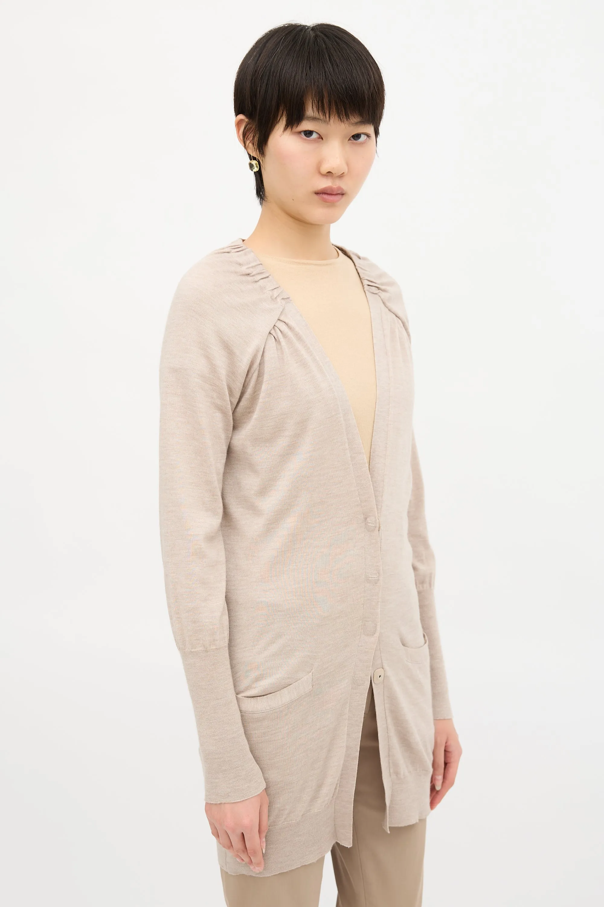 X Bergdorf Cashmere & Silk Cardigan sold by VSP Consignment product image thumbnail 3