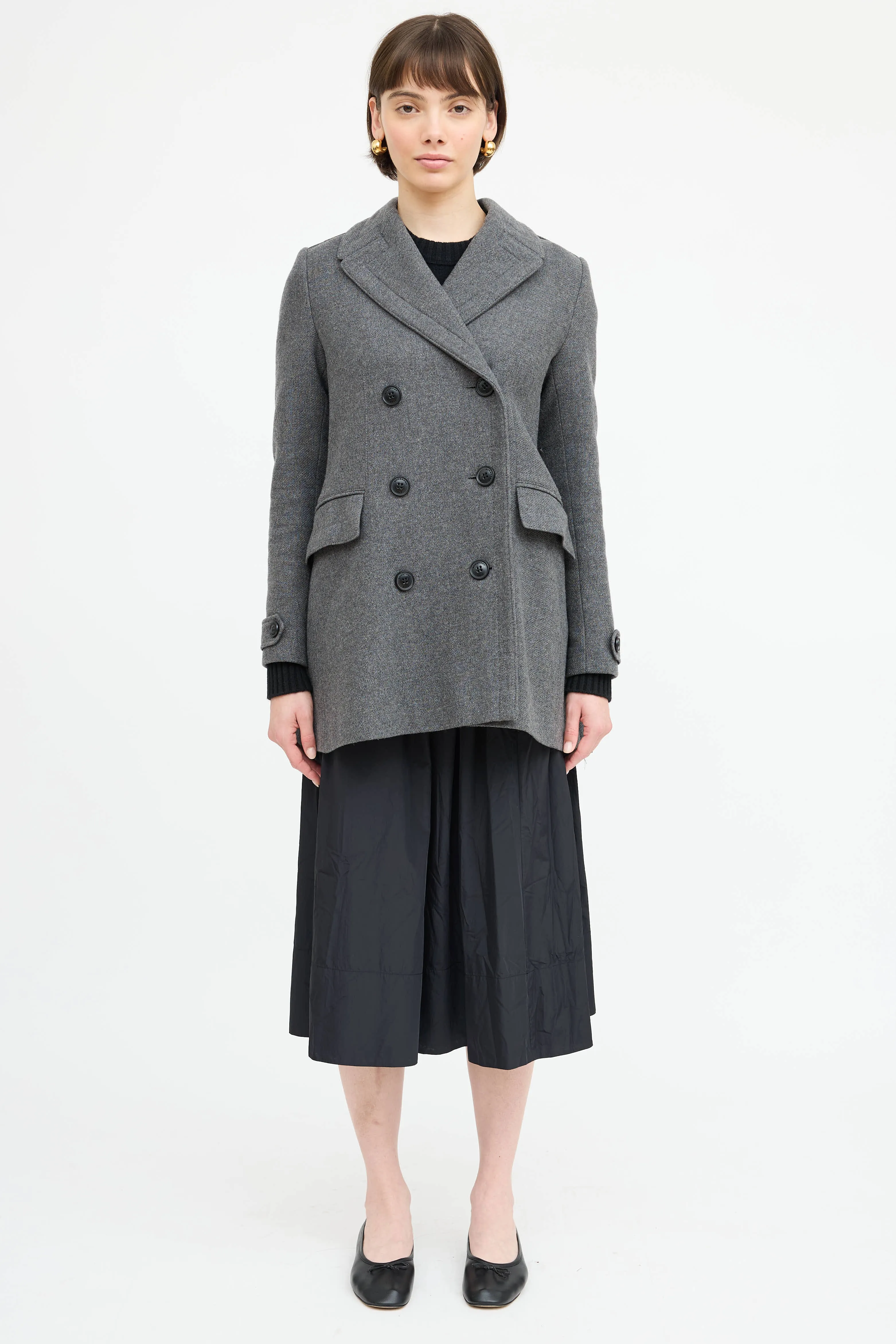 Wool Double Breasted Coat sold by VSP Consignment product image thumbnail 2