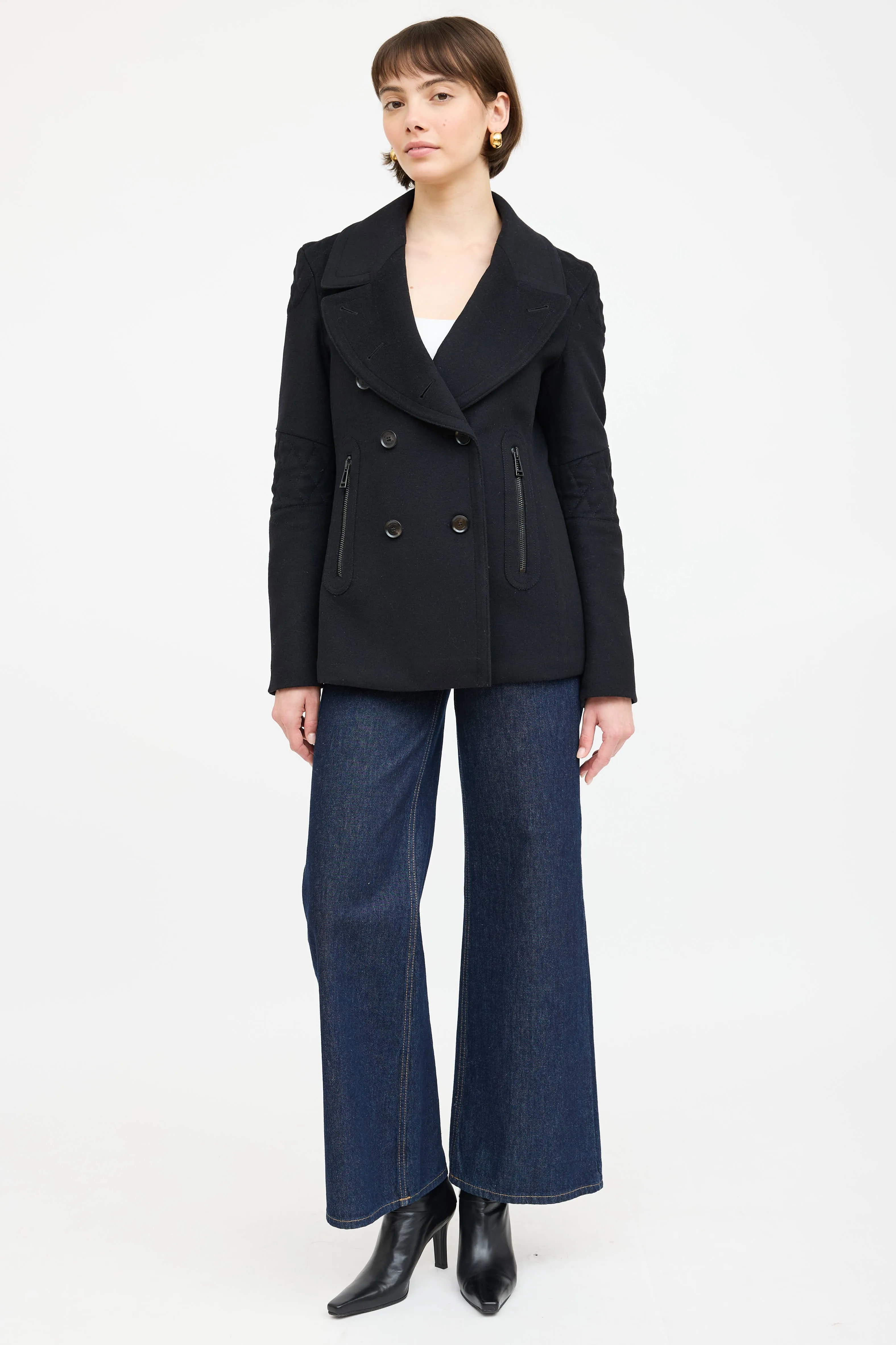 Wool Double Breasted Coat sold by VSP Consignment product image thumbnail 5