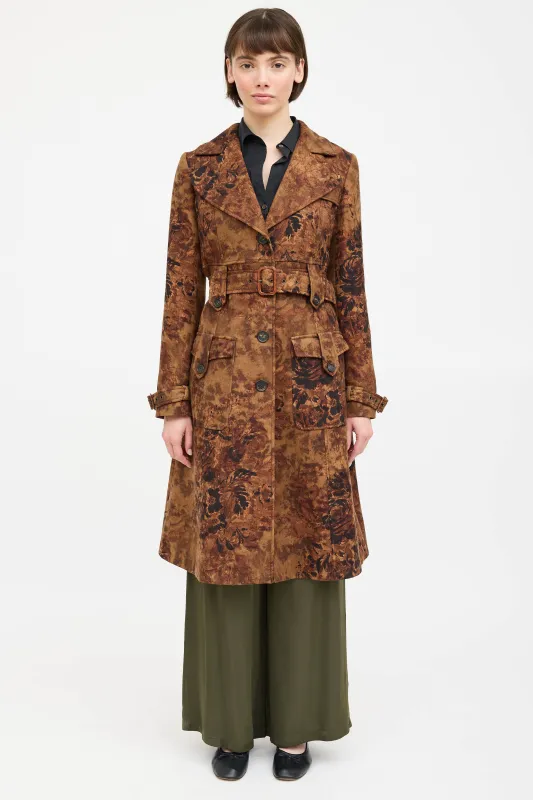 Wool Floral Coat sold by VSP Consignment