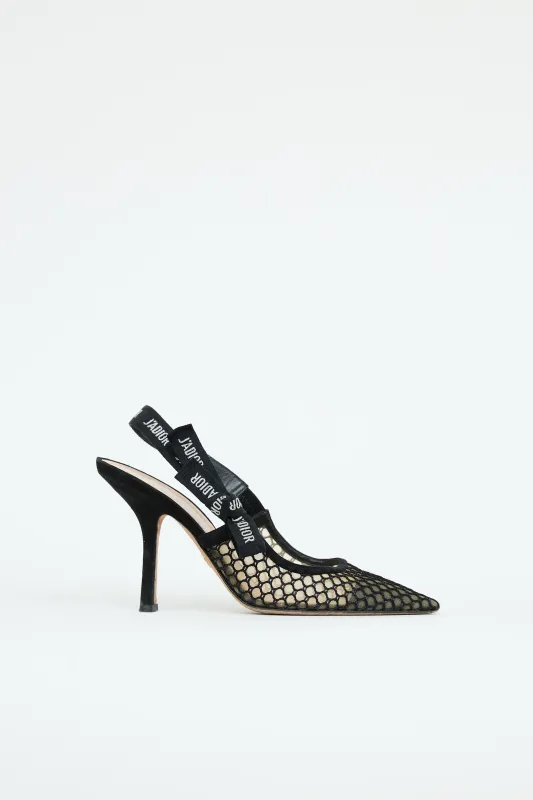 Mesh J'adior Slingback Pump sold by VSP Consignment