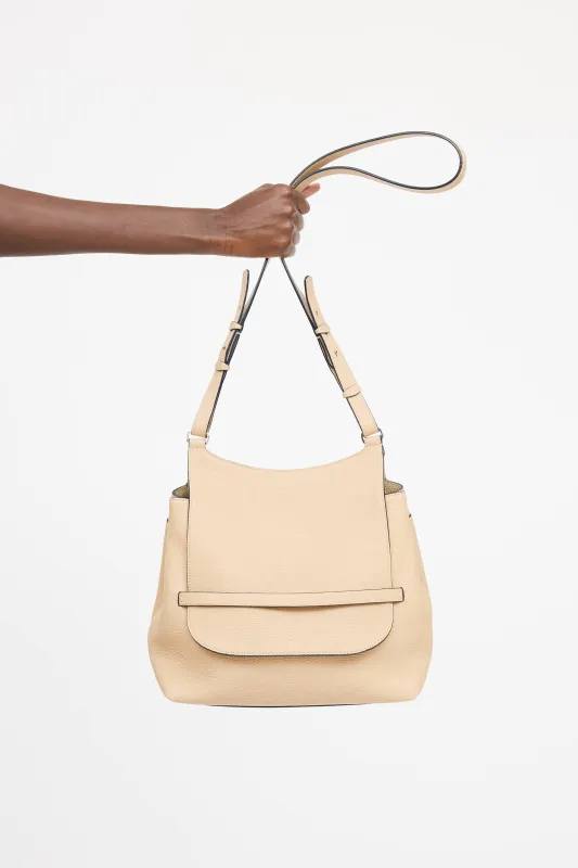 Leather Sideby Flap Shoulder Bag made by The Row