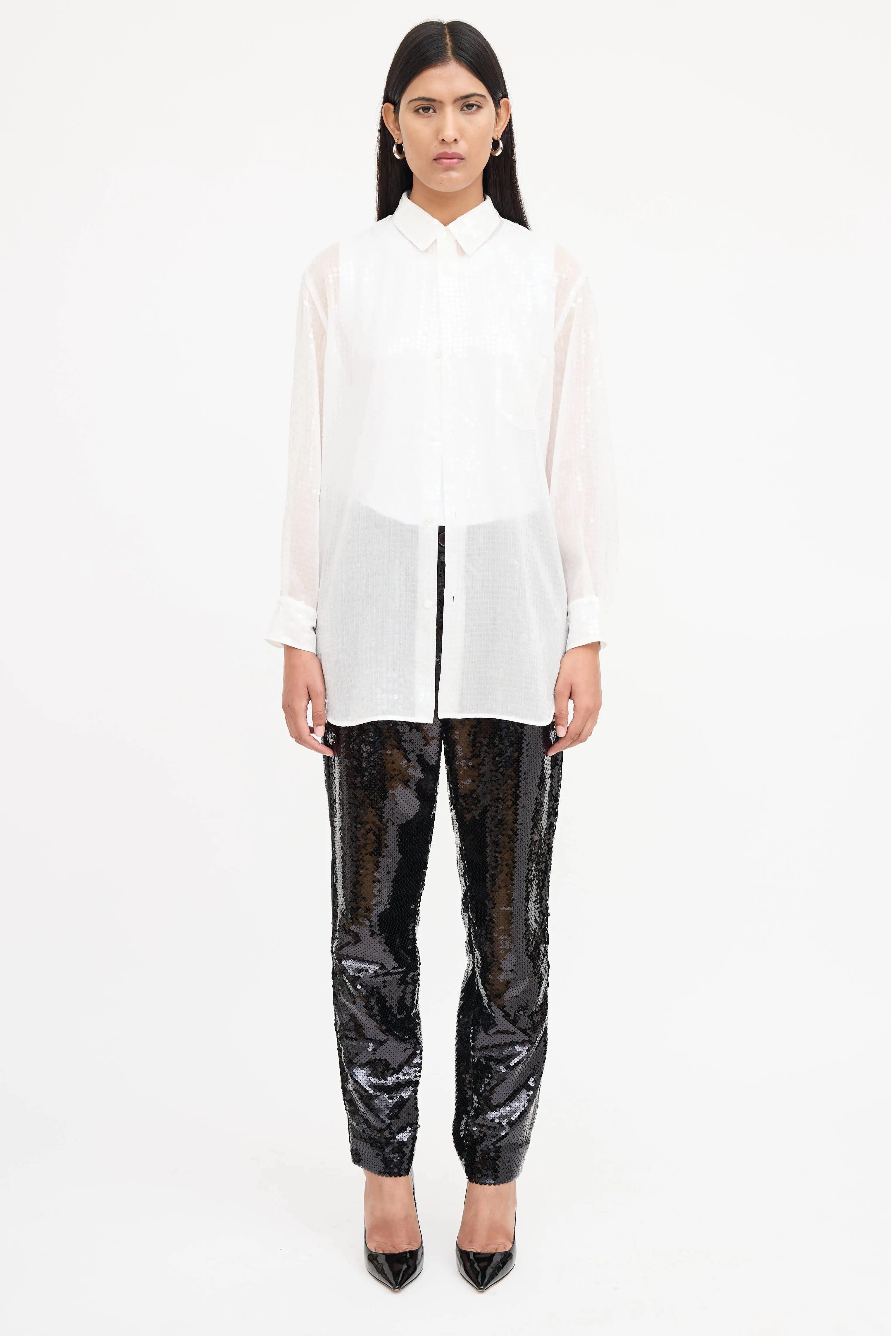 Sequin Straight Pant sold by VSP Consignment product image thumbnail 2