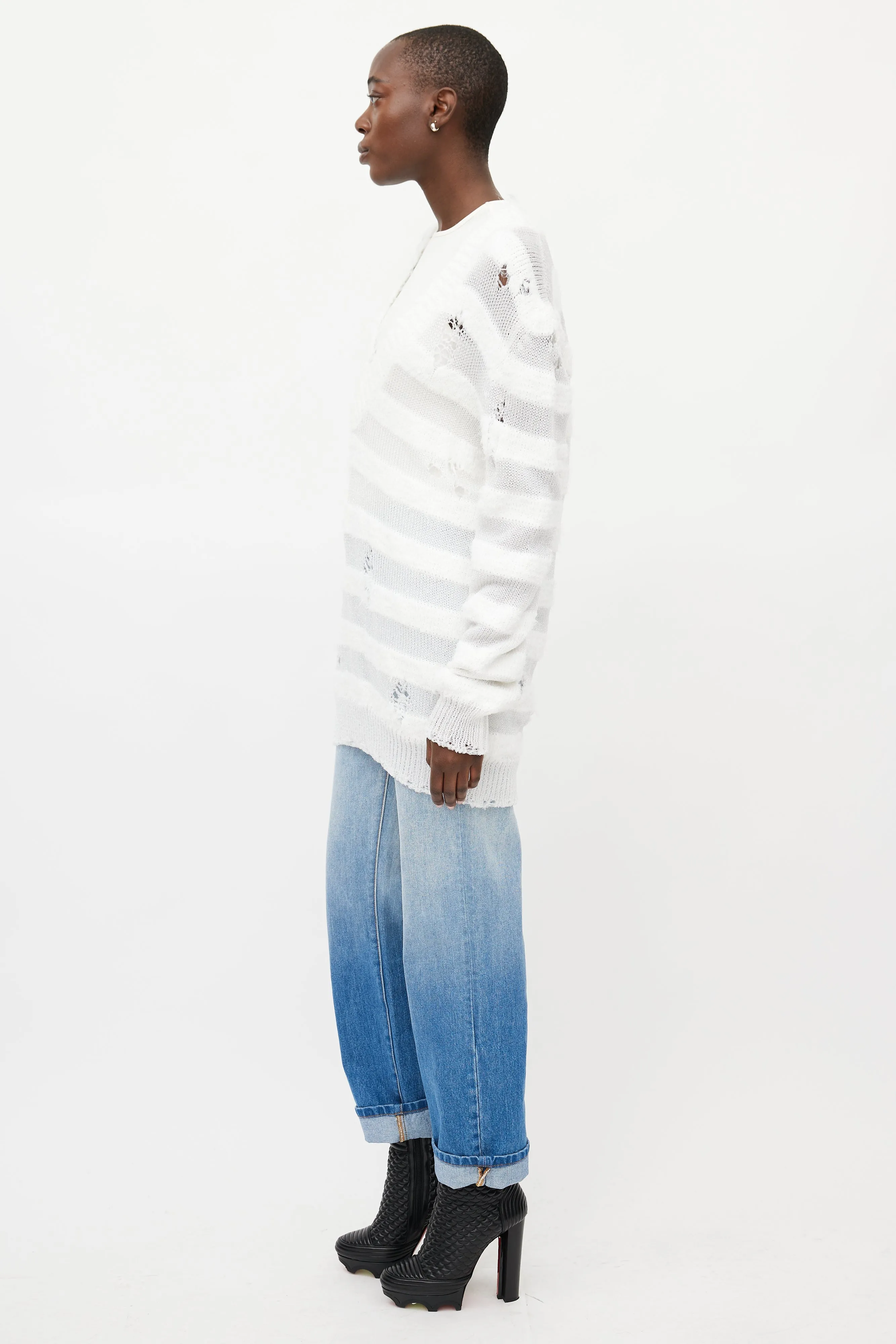 Distressed Knit Sweater sold by VSP Consignment product image thumbnail 4