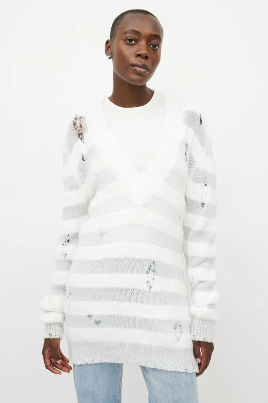 Distressed Knit Sweater sold by VSP Consignment