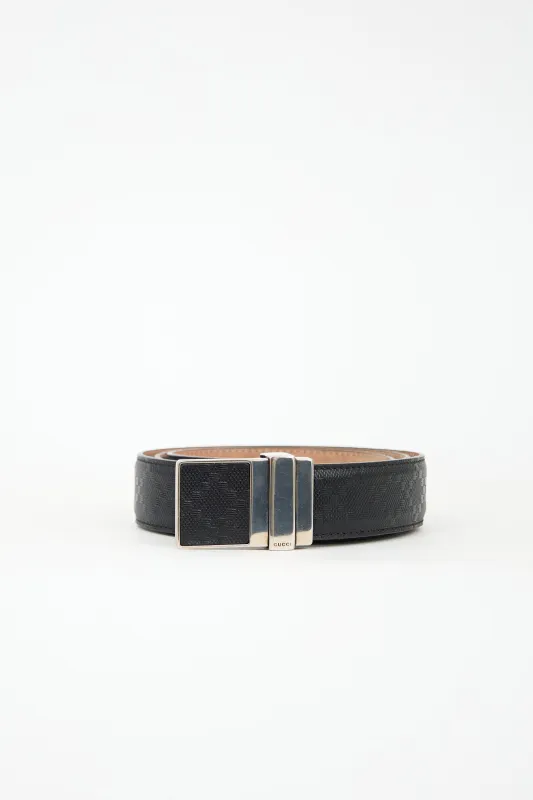 Textured Leather Belt sold by VSP Consignment