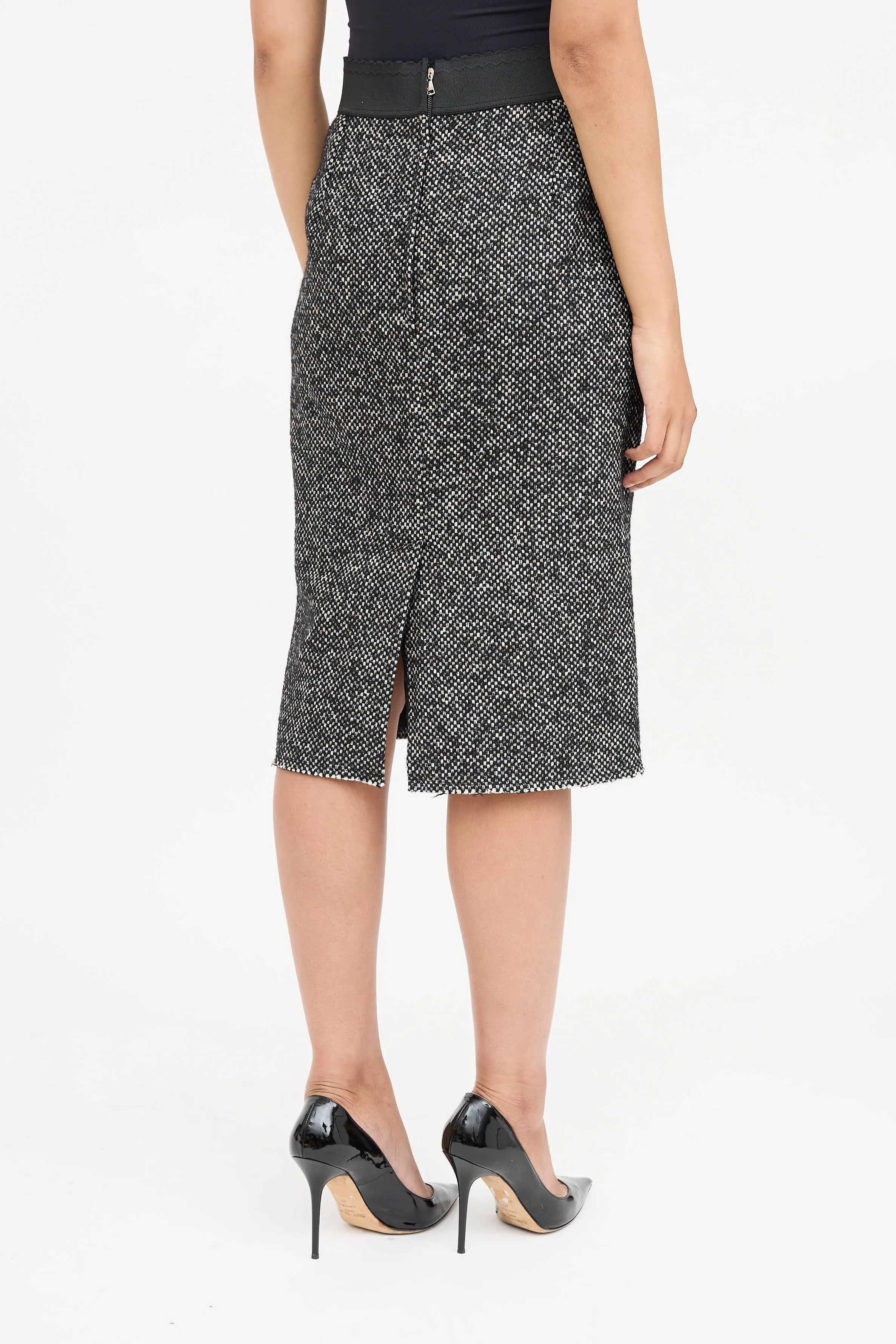 Wool Checkered Skirt sold by VSP Consignment product image thumbnail 4