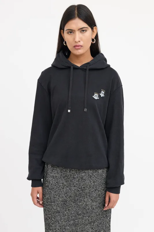 Cotton Embroidered Hoodie made by Dolce & Gabanna