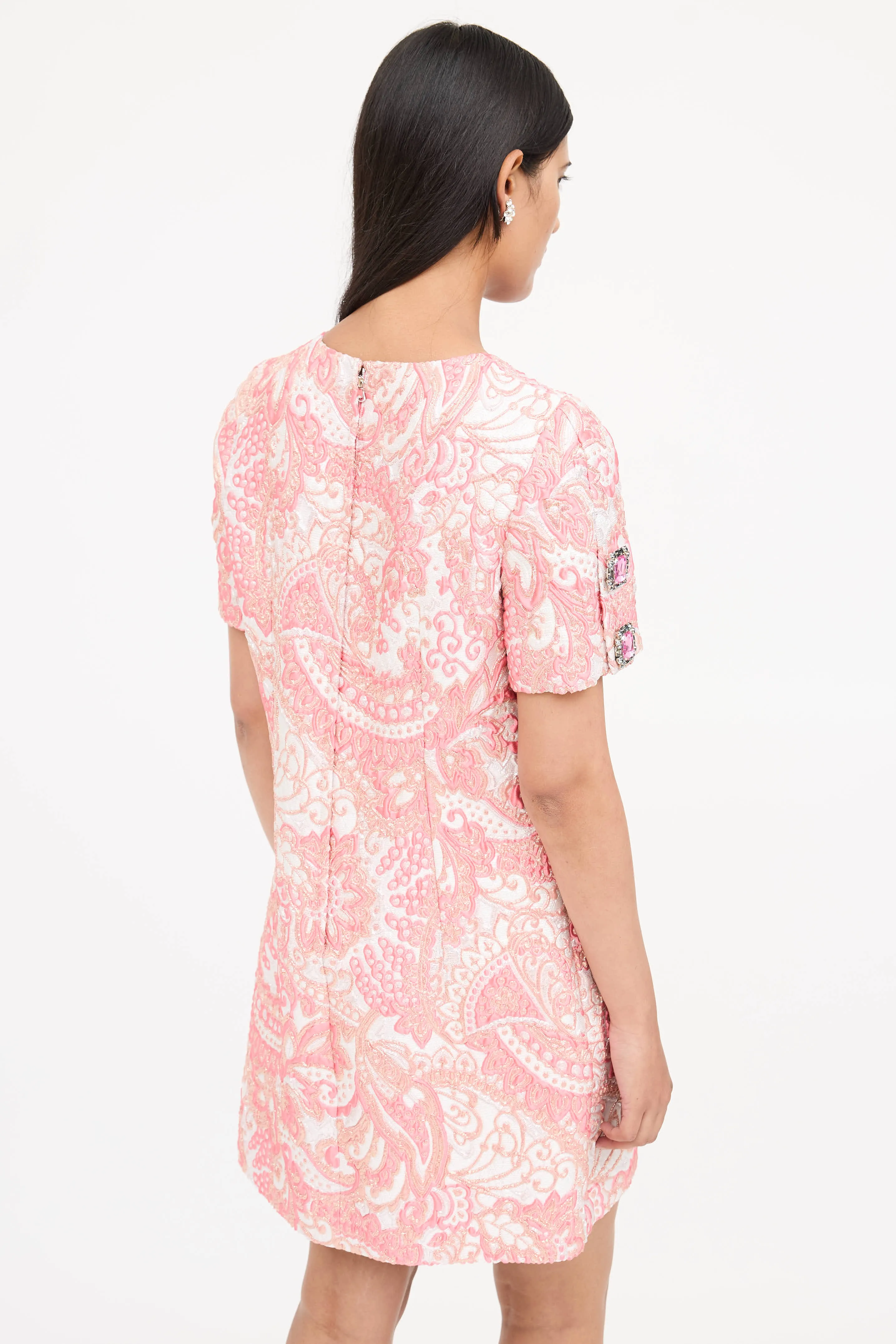 Textured Brocade Dress sold by VSP Consignment product image thumbnail 4