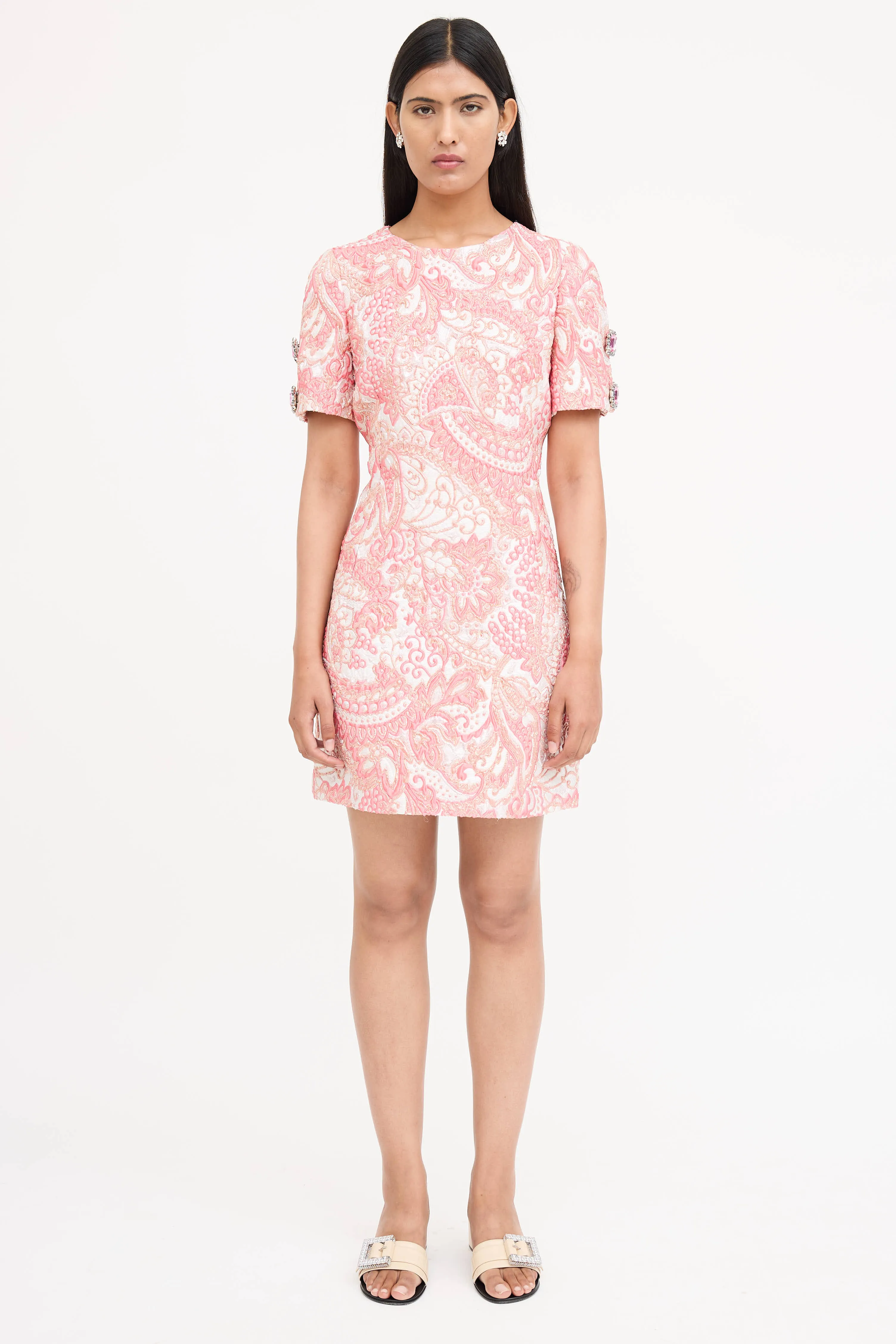 Textured Brocade Dress sold by VSP Consignment product image thumbnail 2