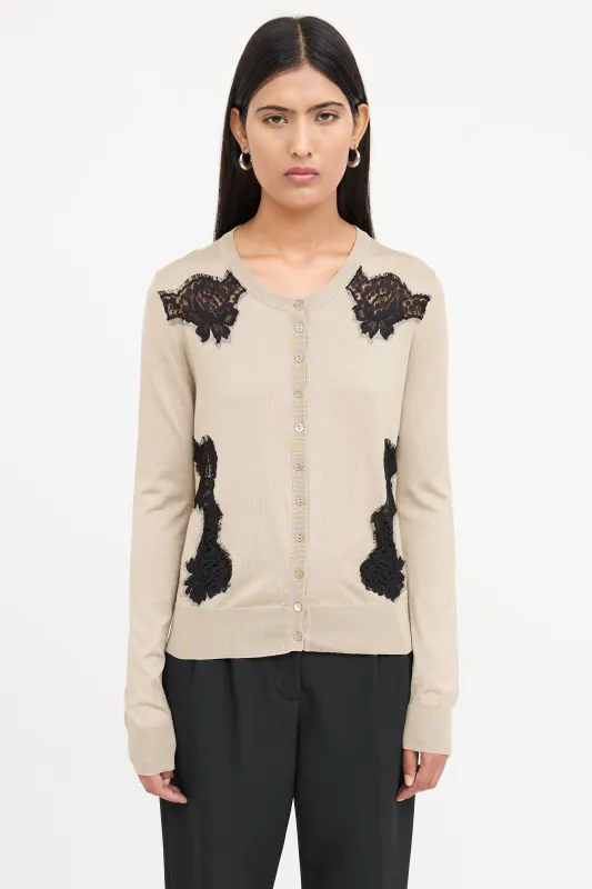 Silk Lace Cardigan sold by VSP Consignment