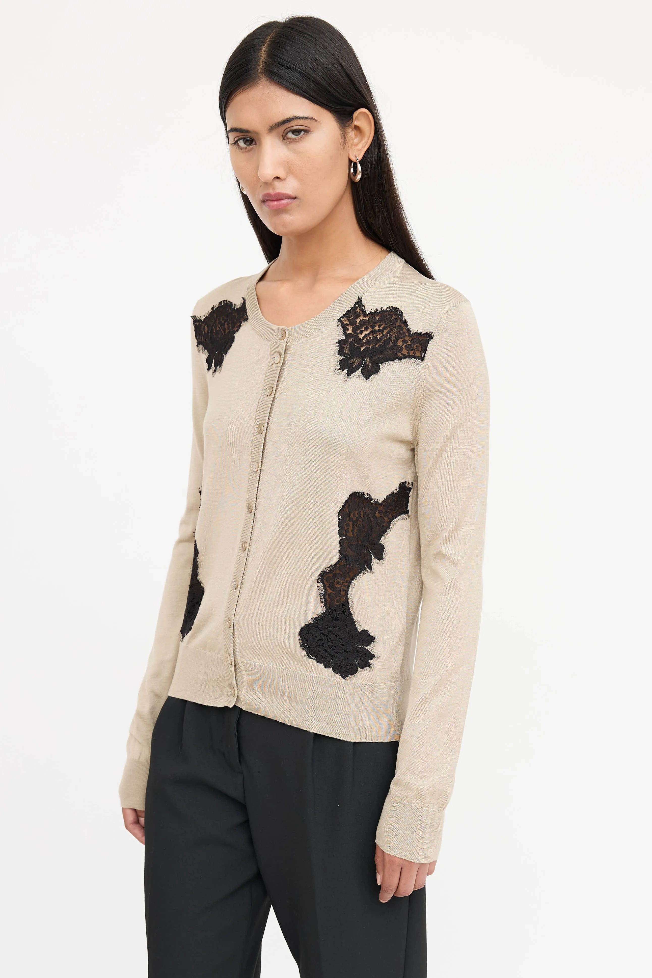 Silk Lace Cardigan sold by VSP Consignment product image thumbnail 3