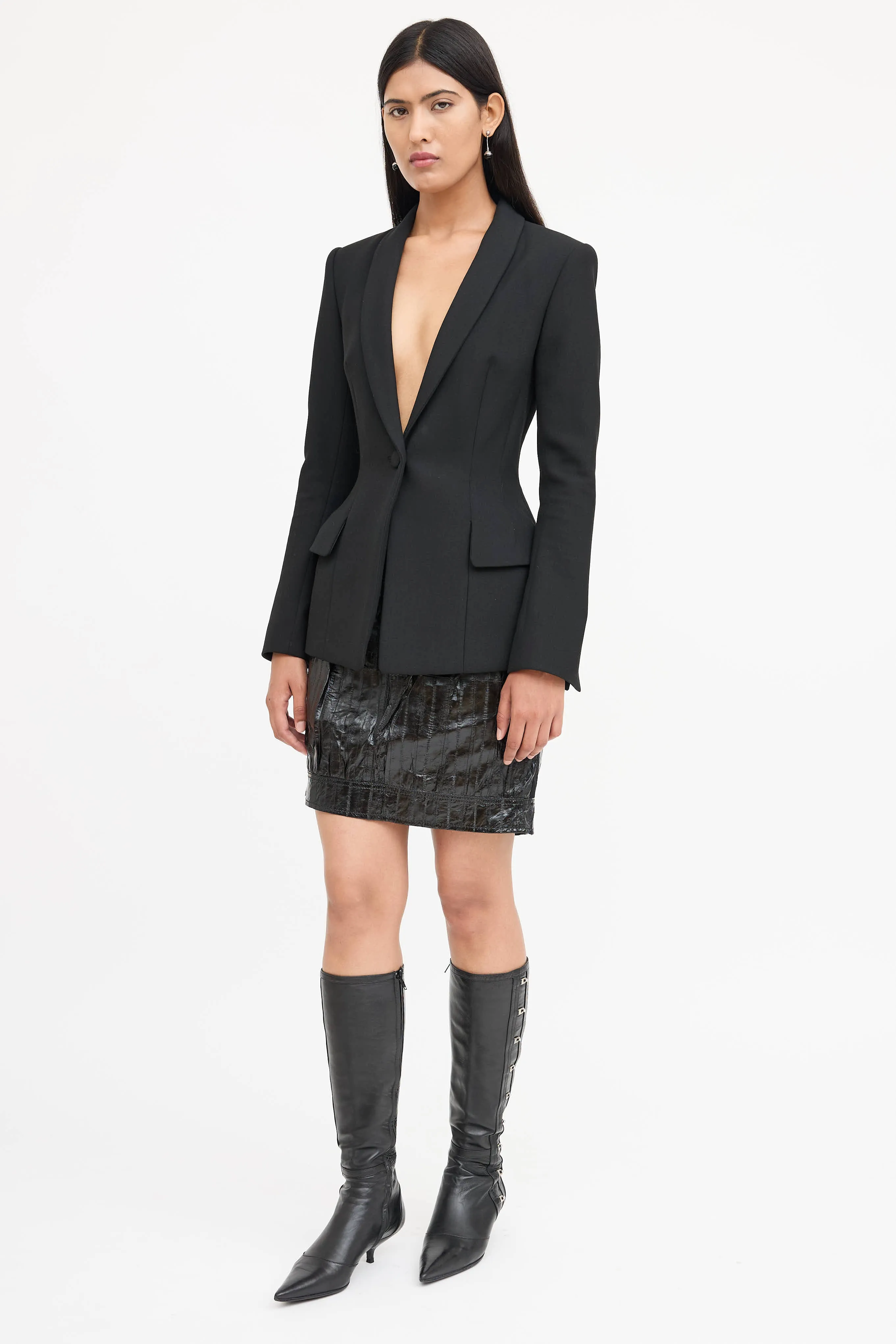 Textured Belted Skirt sold by VSP Consignment product image thumbnail 5